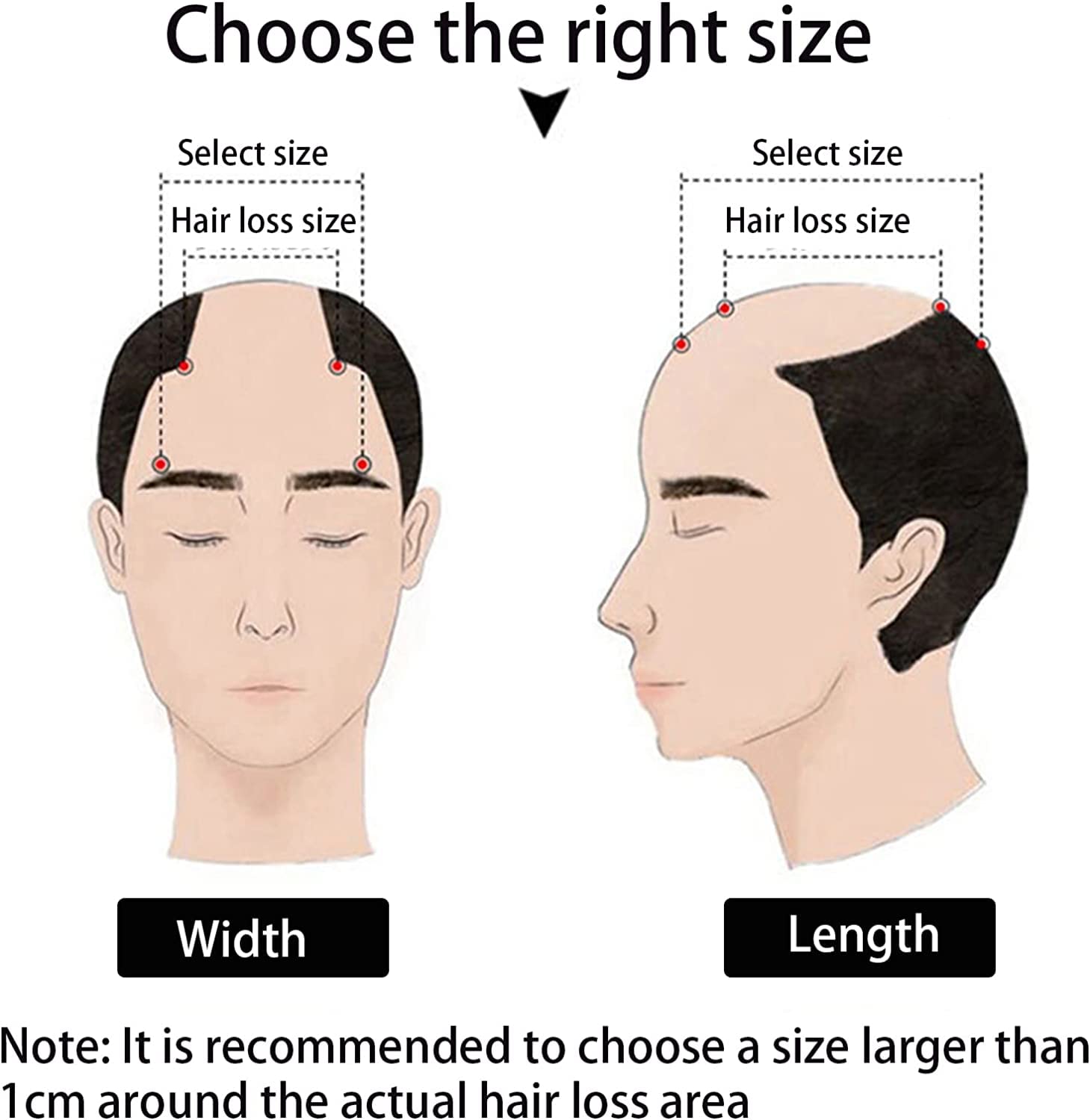 Majik MONOFILAMENT Natural Human Hair Patch Wig for Men - 9x6 Brown with Hair Patch Care Kit (Cleaner & Conditioner) - Works with Glue, Clips or Tape - Perfect for Thinning Hair & Bald Spot Coverage - Daily Wear & Special Occasions