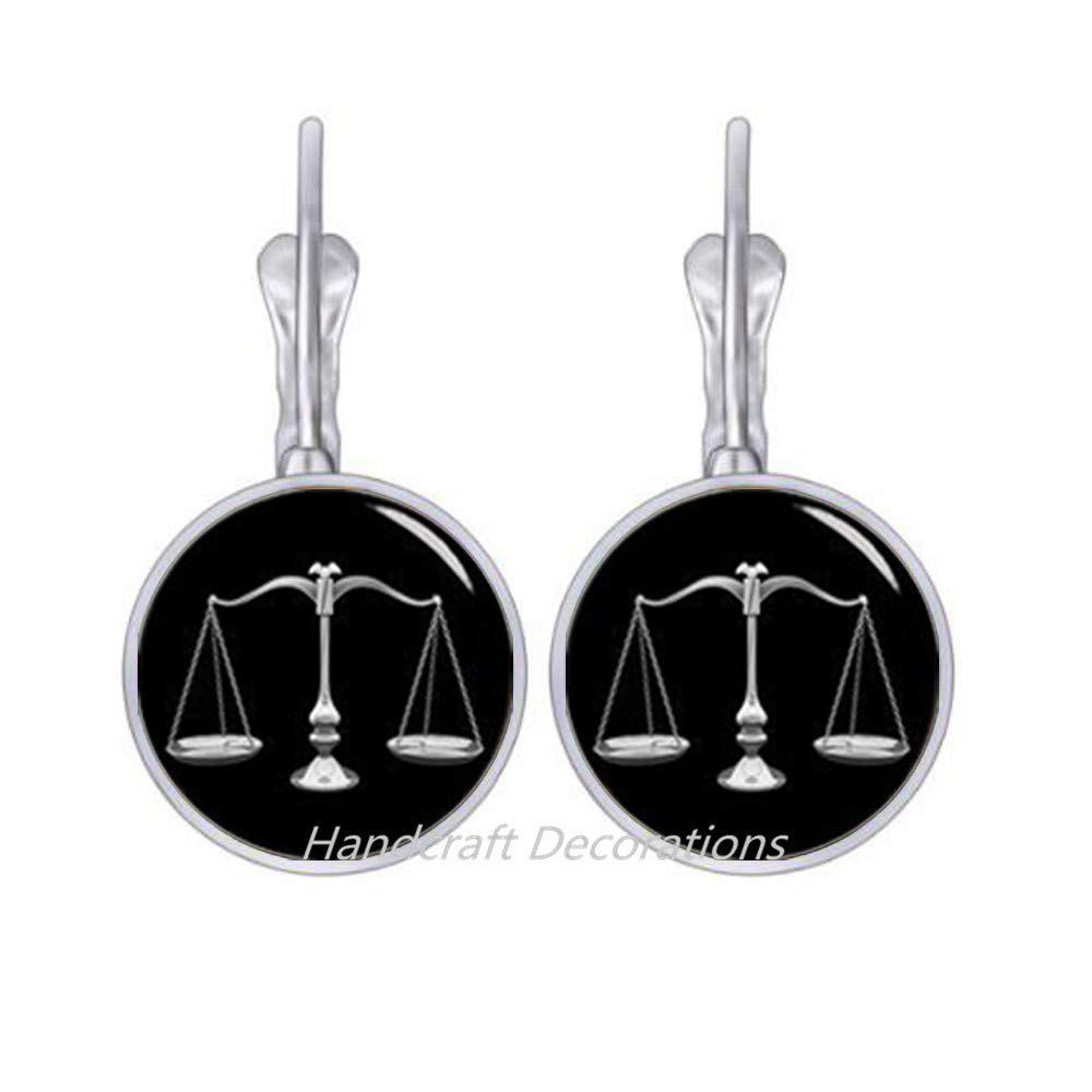 Handmade Lawyer Earrings - Attorney Jewelry Gift for Women, Libra Scale Earrings, Law School Graduation Present, Gold/Silver Lawyer Gifts - Perfect for Court, Office Wear & Special Occasions