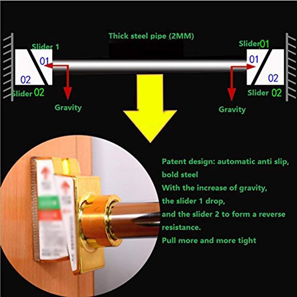AGYH Adjustable Hanging Chin-up Bar - Heavy Duty 300kg Capacity, Doorway Pull Up Bar for Home Gym, Fits 74-175CM - Perfect for Strength Training & Home Workouts