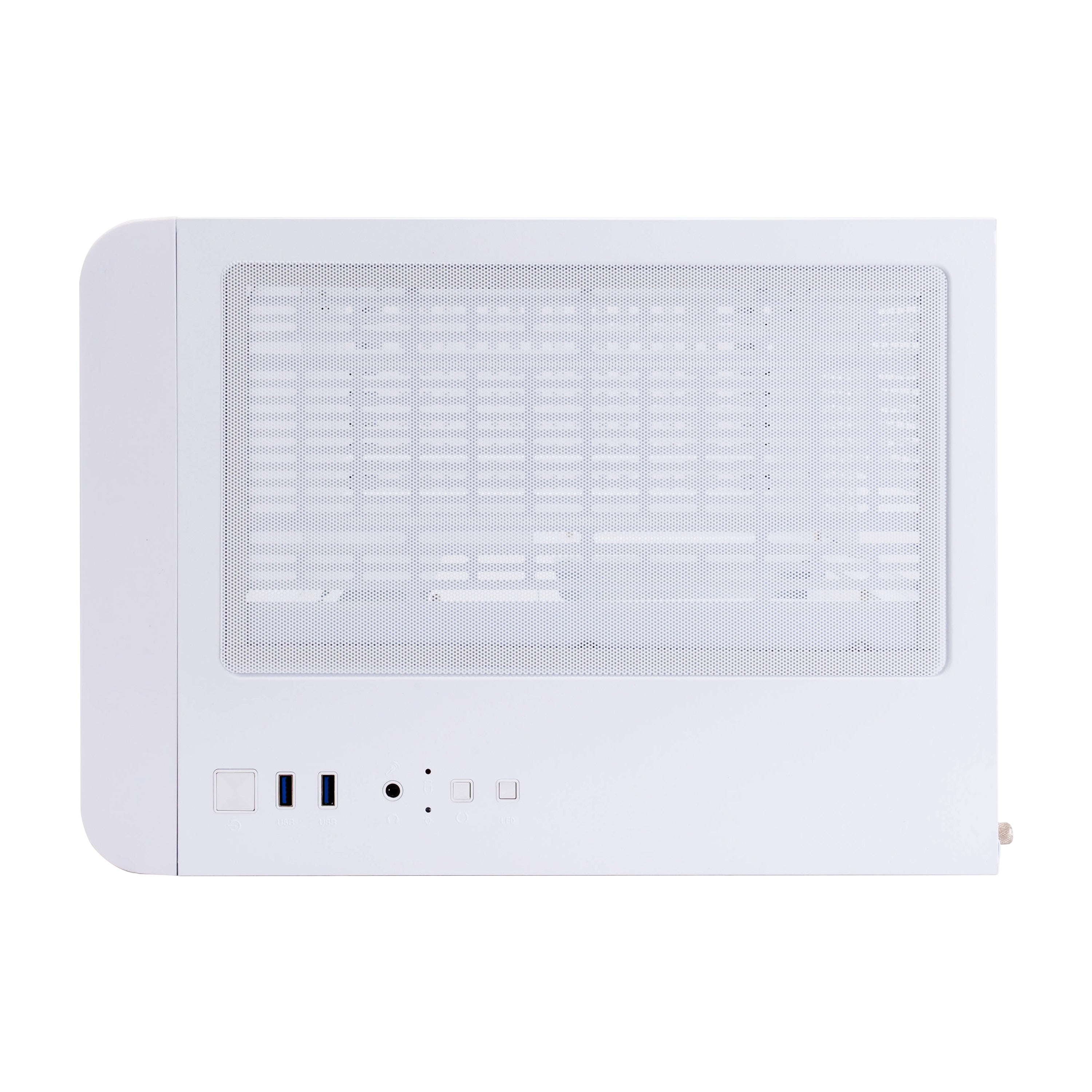 1st Player UV5 M ATX ITX PC Gaming Case - Compact White Computer Case for High Performance Gaming & Streaming PCs - Perfect for Small Spaces & RGB Builds