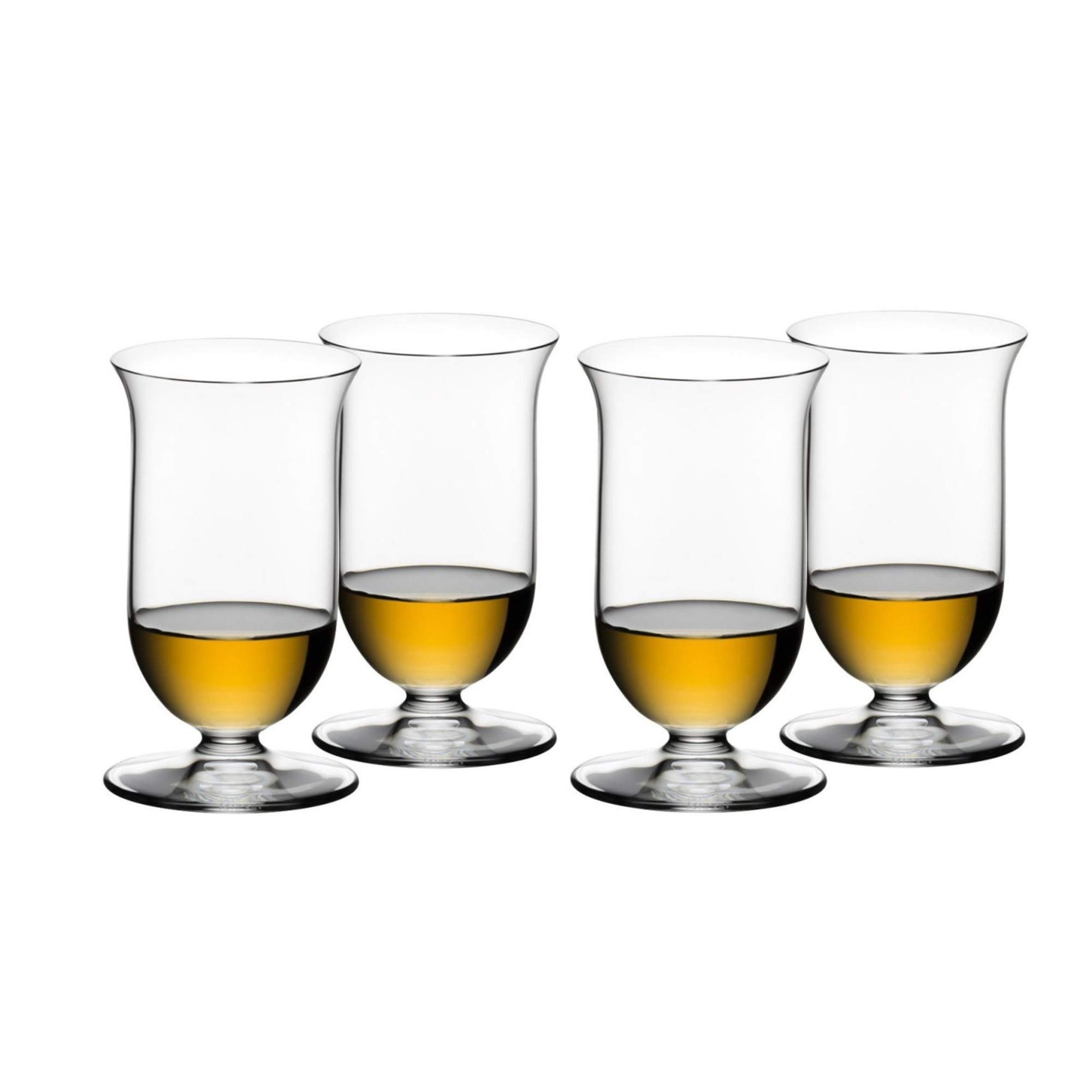 Premium Riedel Vinum Single Malt Whiskey Glasses Set of 4 - Crystal Clear Scotch & Bourbon Tasting Glasses for Whiskey Lovers - Perfect for Home Bar, Gifts & Entertaining