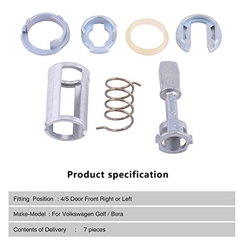 MK4 Door Lock Cylinder Repair Kit - Left & Right Replacement Parts for Front Door Locks | Fix Sticking or Broken Car Door Locks (Compatible with Volkswagen MK4 Models)