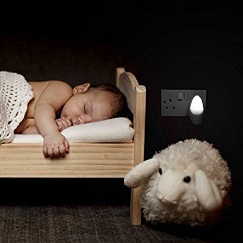 Automatic LED Night Light Plug in - Energy Saving Dusk to Dawn Sensor Light for Bedroom, Hallway, Bathroom (2 Pack) - Soft Glow for Kids & Adults Safety