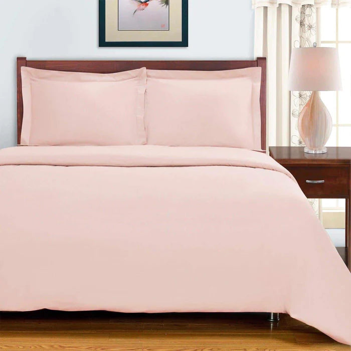 Premium 700 Thread Count Egyptian Cotton Duvet Cover Set with Pillow Shams - Soft Luxury Bedding for Hotel-Style Comfort - Perfect for Master Bedrooms, Guest Rooms & Airbnb Listings