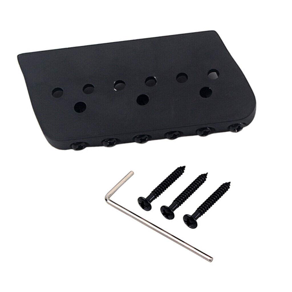 2-Pack 6 String Guitar Hard Tail Fixed Bridge Replacement Parts - Durable Metal Guitar Bridge for Electric Guitar Repair & Upgrades | Perfect for DIY Guitar Maintenance & Professional Setup