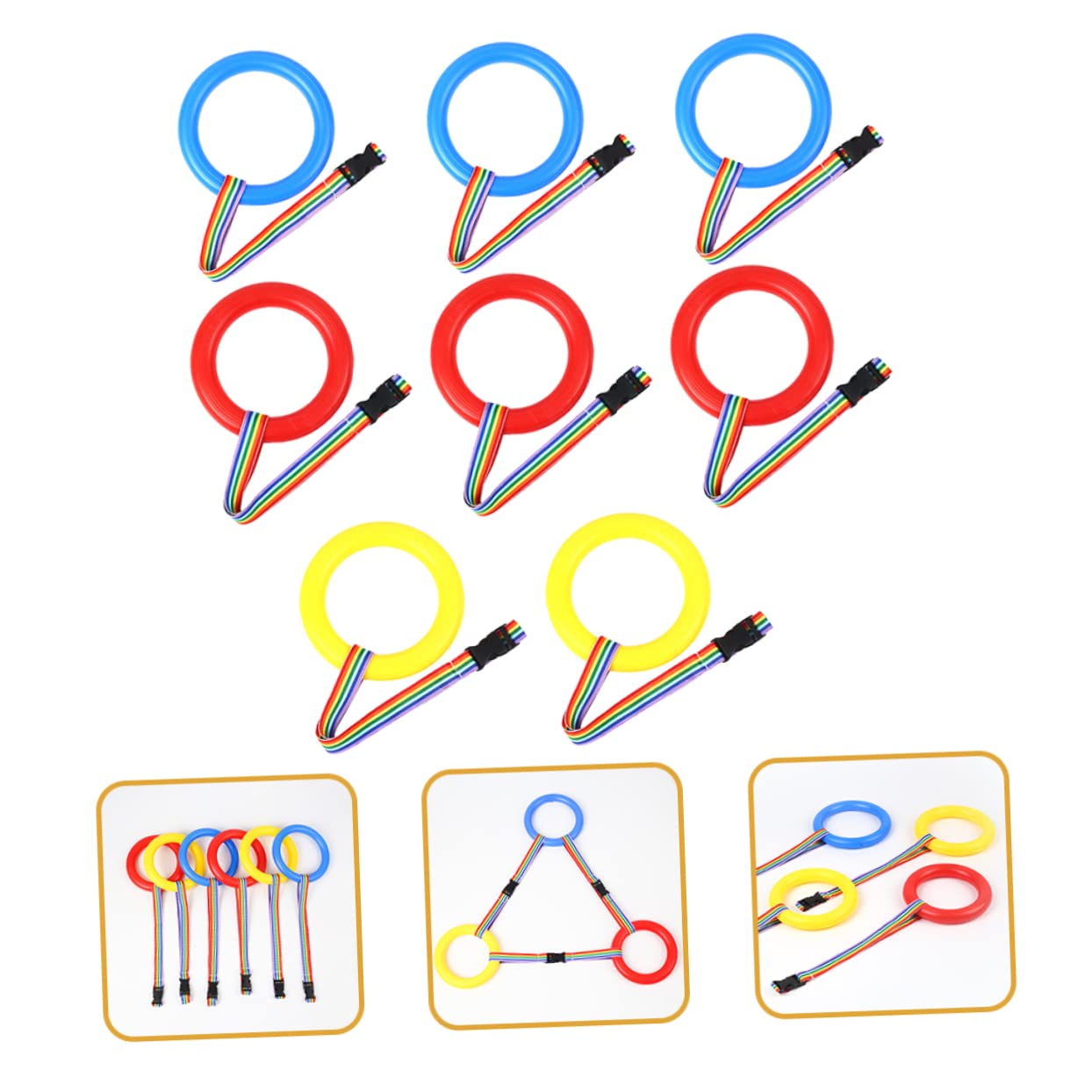 16 Pcs Kindergarten Hand Holding Rope - Safety Walking Rope for Preschool Kids, Durable Plastic Walking Belt for Classroom & Field Trips - Perfect for Group Activities, Outdoor Walks & School Safety