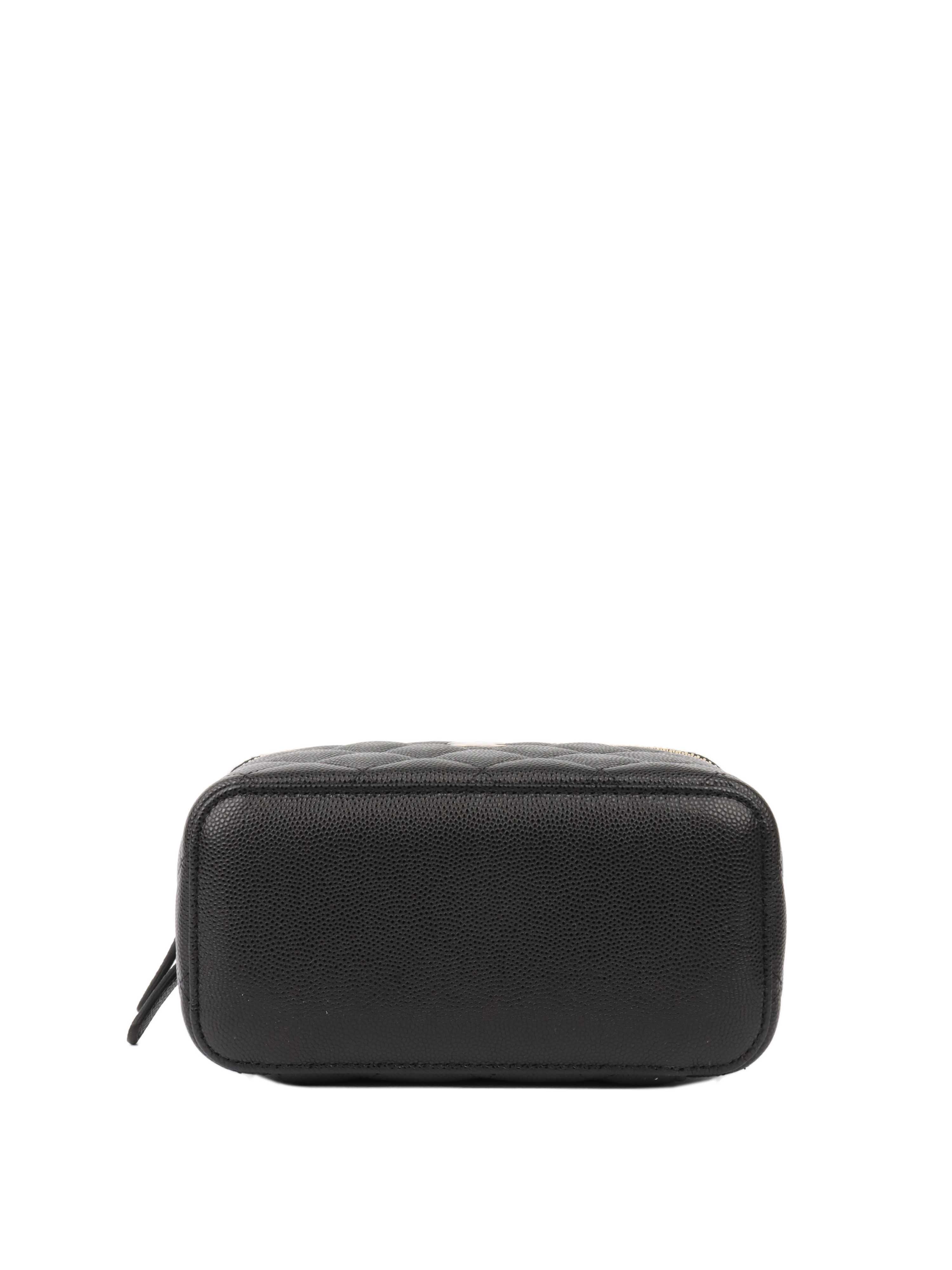 Chanel Black Caviar Leather Vanity Case - Luxury Small Handbag for Women | Perfect for Evening Events, Parties & Travel