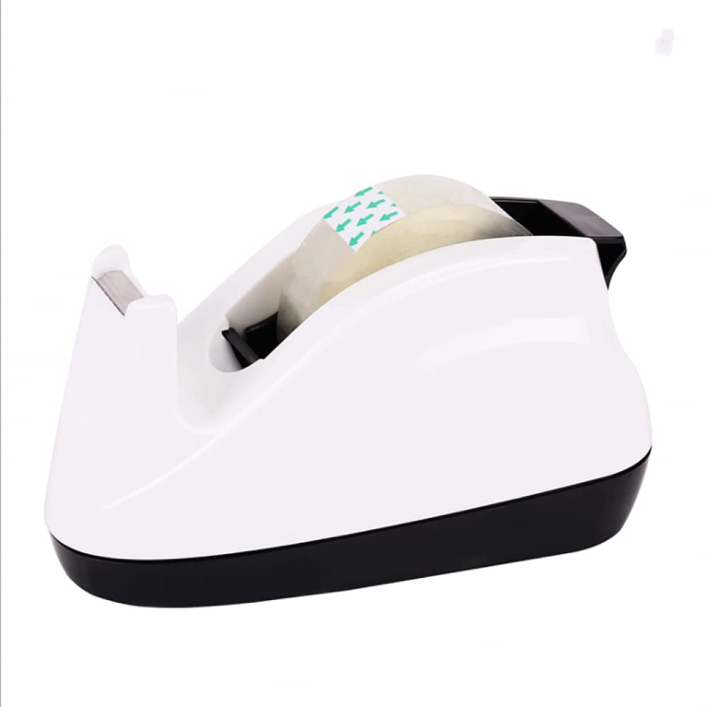 AVEEWA White Tape Holder and Cutter - Creative Gloth Tape Base Machine for Crafting, Office, and Home Organization - Perfect for DIY Projects, Gift Wrapping, and Sewing