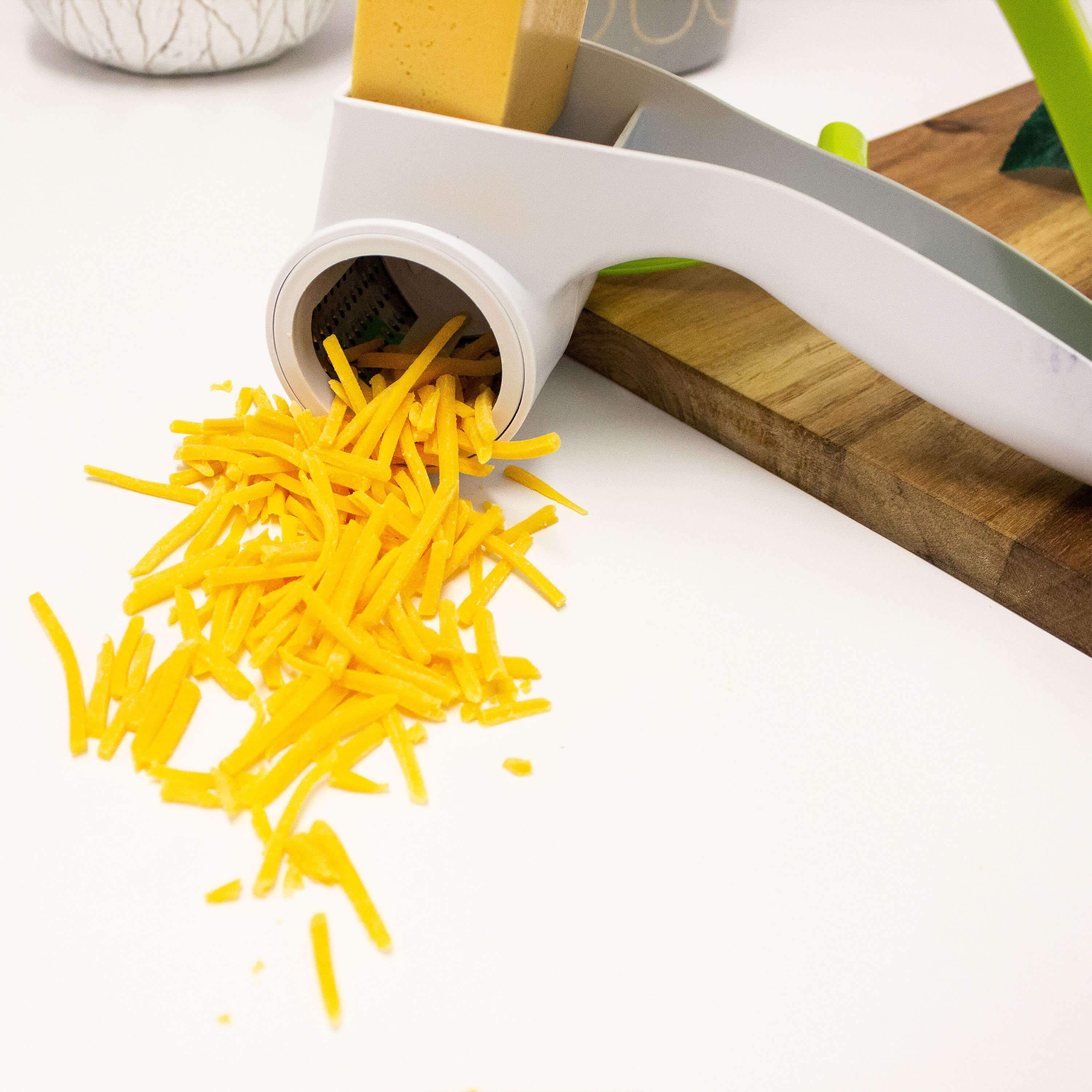 BergHOFF Essentials 5-Piece French Fry Cutter and Rotary Cheese Grater Set - Perfect for Home Kitchen, Meal Prep & Entertaining