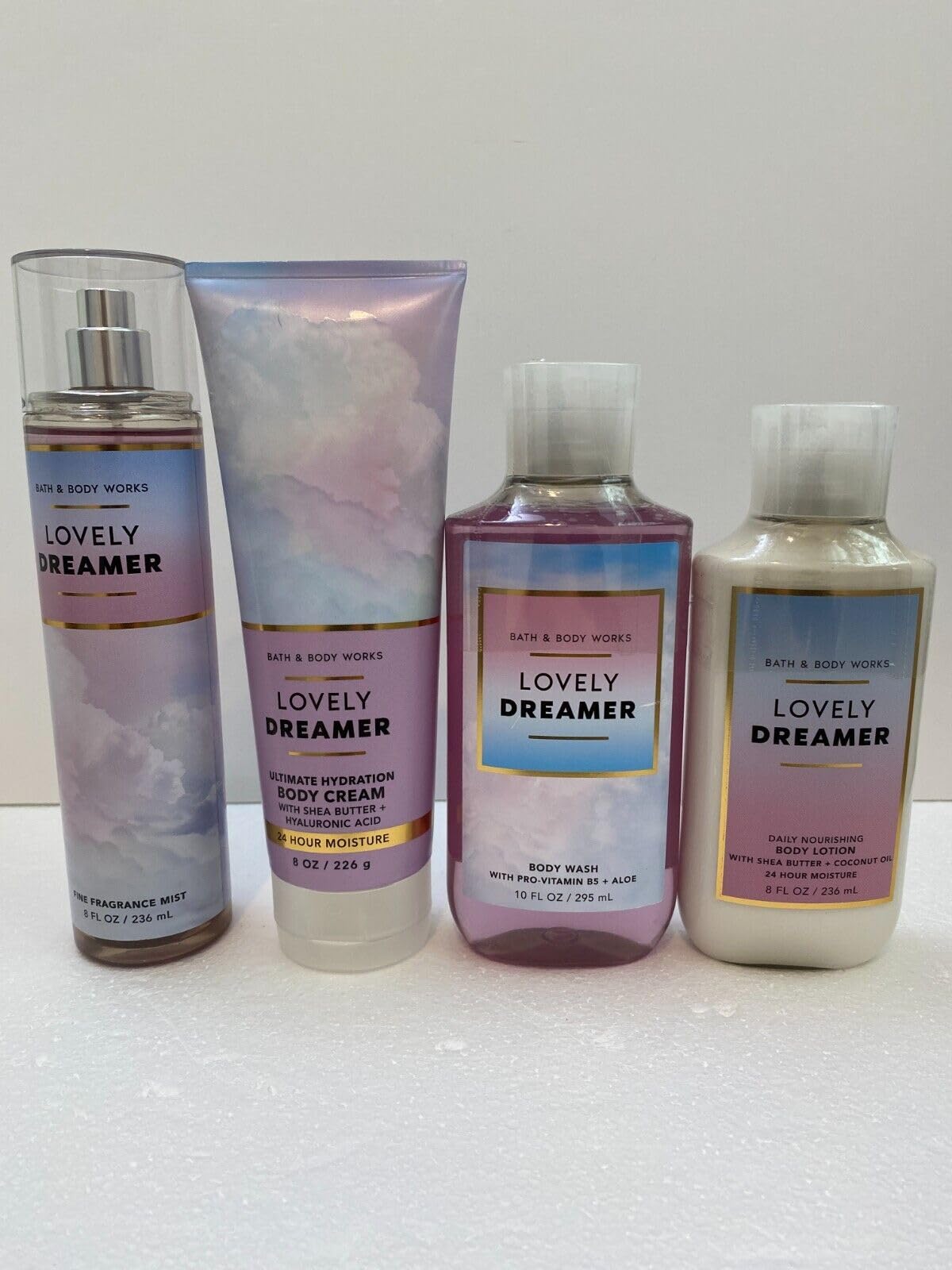 4-Piece Dreamer Bath & Body Set - Hydrating Body Wash, Nourishing Body Lotion, Fragrance Mist | Ultimate Moisturizing Skincare Routine for Dry Skin | Perfect for Daily Use, Gifts & Self-Care