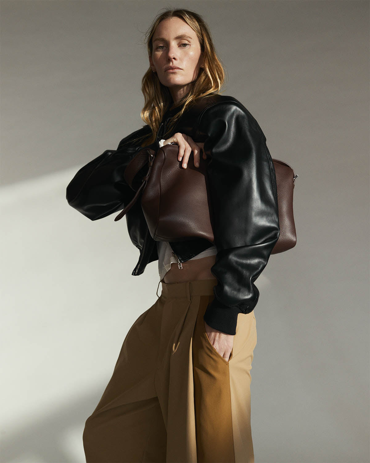 Lottie Handbag - Stylish Coffee-Colored Leather Purse for Women | Perfect for Work, Travel & Everyday Use