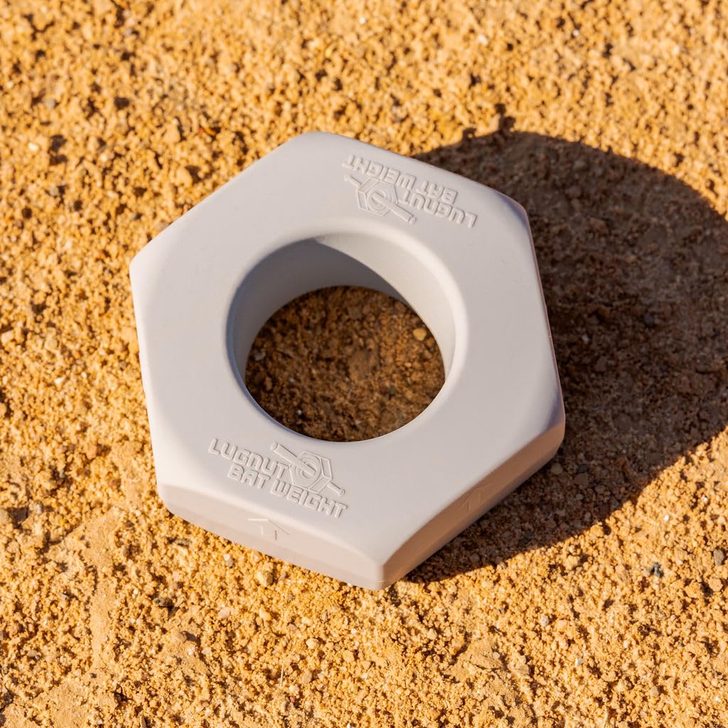 LugNut Bat Weight for Baseball & Softball Training - Youth & Kids Batting Donut Weight - Improve Swing Speed & Power - Perfect for Baseball Practice, Batting Drills & Hitting Exercises