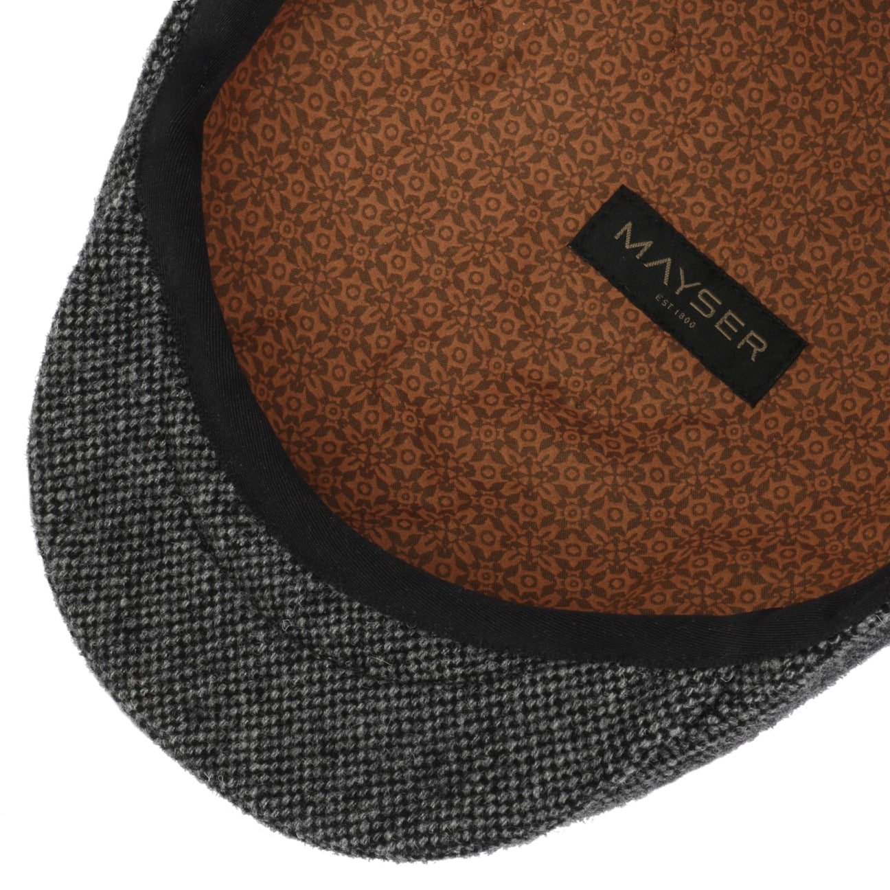 Stylish Mayser Sidney Tweed Flat Cap for Men - Classic Wool Newsboy Hat for Outdoor, Golf & Casual Wear