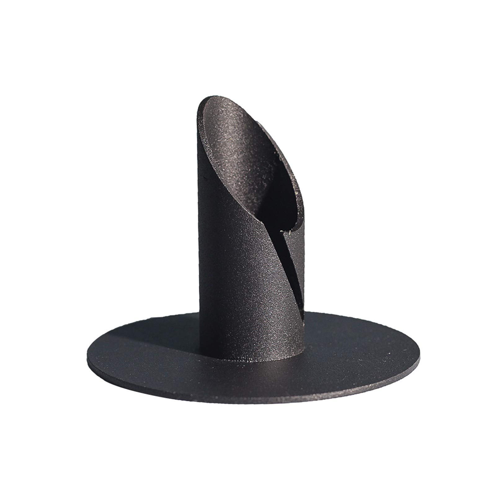 Iron Candle Holder for Jar Candles - Decorative Candlestick Holder Plate with Sturdy Pillar Base - Perfect for Dining Table Centerpieces, Christmas Decor, Wedding & Home Decoration