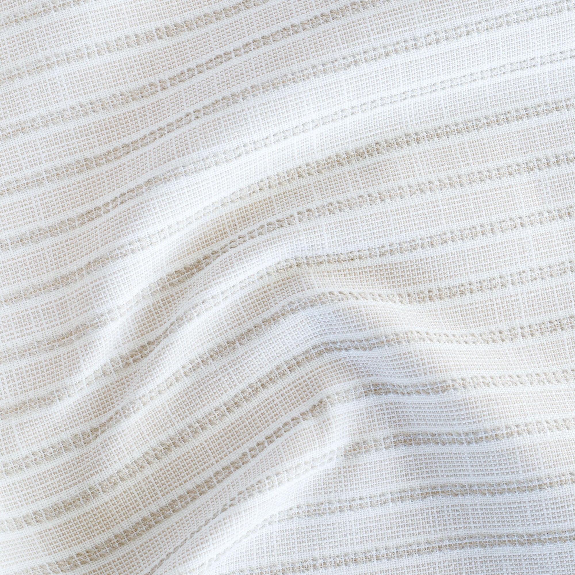 Amalfi Stripe InsideOut Fabric - Natural Cotton Blend for Upholstery & Home Decor | Perfect for DIY Pillows, Curtains & Furniture Projects