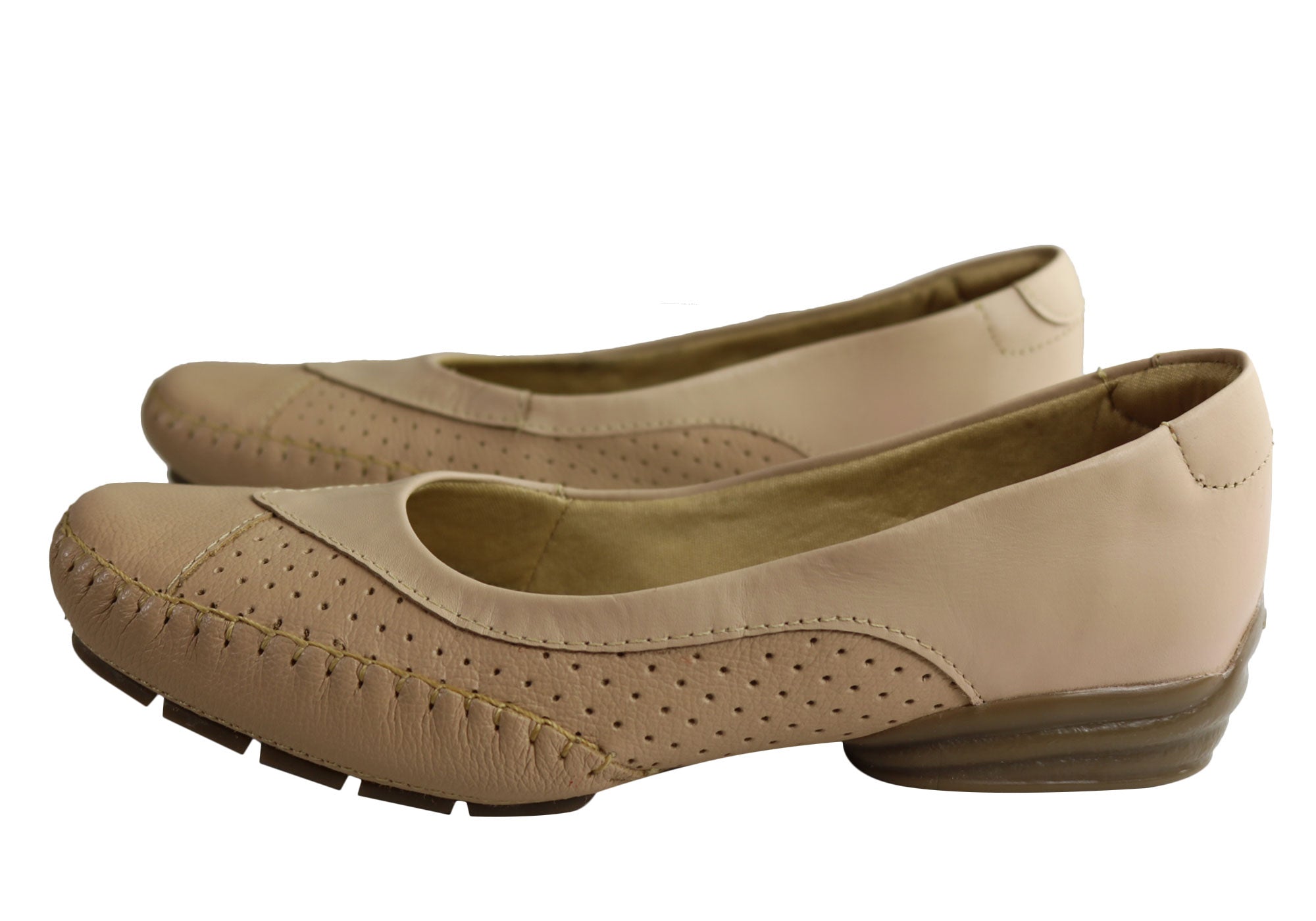 Comfortshoeco Plato Women's Comfort Cushioned Leather Low Heel Shoes - Perfect for Work, Walking & Everyday Wear