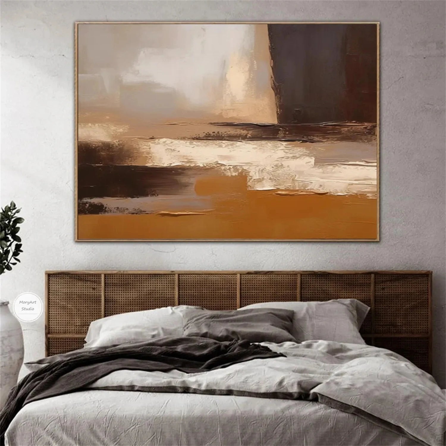 Abstract Painting #AB 268 - Modern Wall Art for Living Room, Bedroom & Office Decor | Large Canvas Artwork for Home & Commercial Spaces