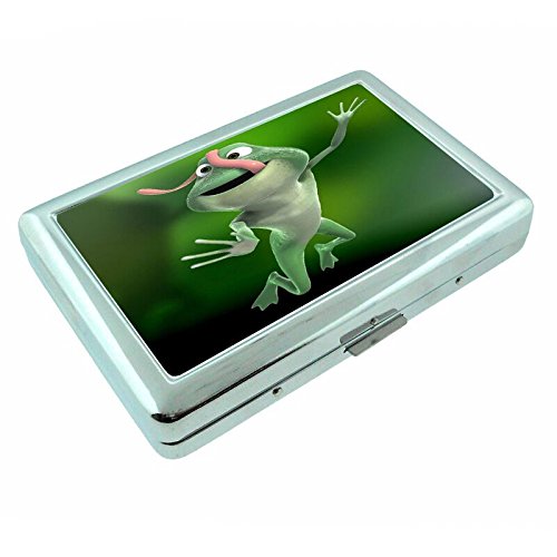 EM1 Hip Silver Frog Tongue Cigarette Case & ID Holder - 4