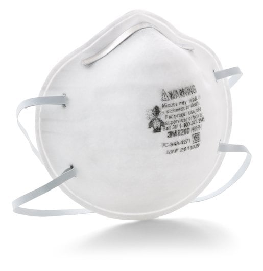 3M 8200 N95 Particulate Respirator Mask - 8 Pack/Case | NIOSH Certified for Dust, Pollen & Airborne Particles | Ideal for Construction, Woodworking & DIY Projects