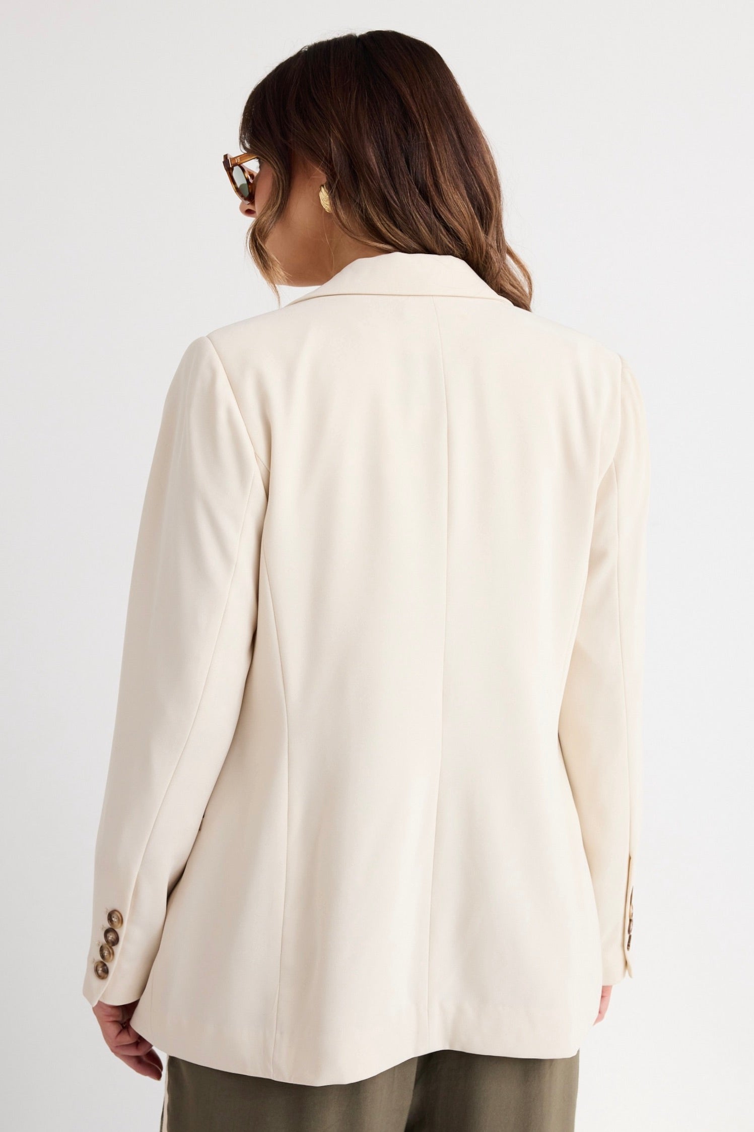 Stylish Bound Bone Blazer for Women - Elegant Tailored Jacket for Office, Party & Formal Events | Perfect for Business Attire, Weddings & Special Occasions