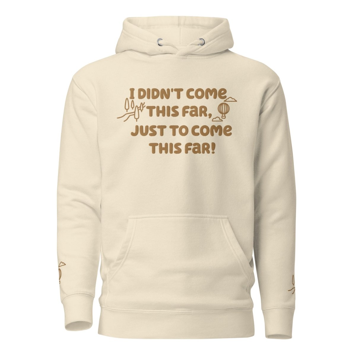 Premium Embroidered Journey Beyond Hoodie for Men & Women - Cozy Pullover Sweatshirt for Travel, Hiking & Outdoor Adventures