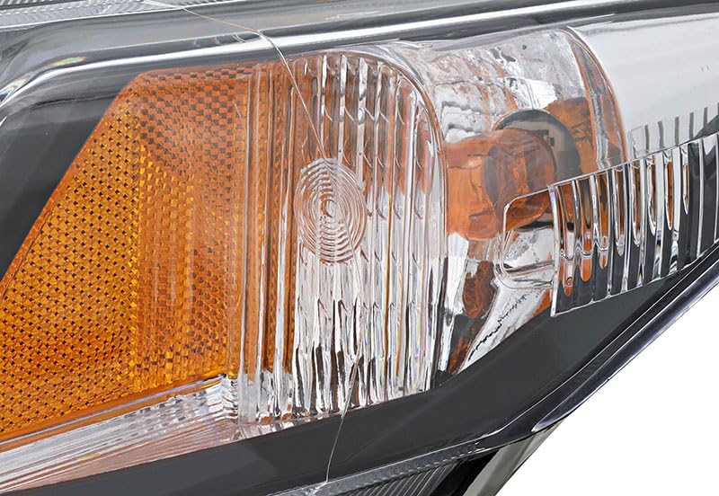 2013-2015 Honda Civic Headlight Assembly Replacement - Halogen Headlamp Set for Driver & Passenger Side - Perfect for Night Driving and Foggy Conditions