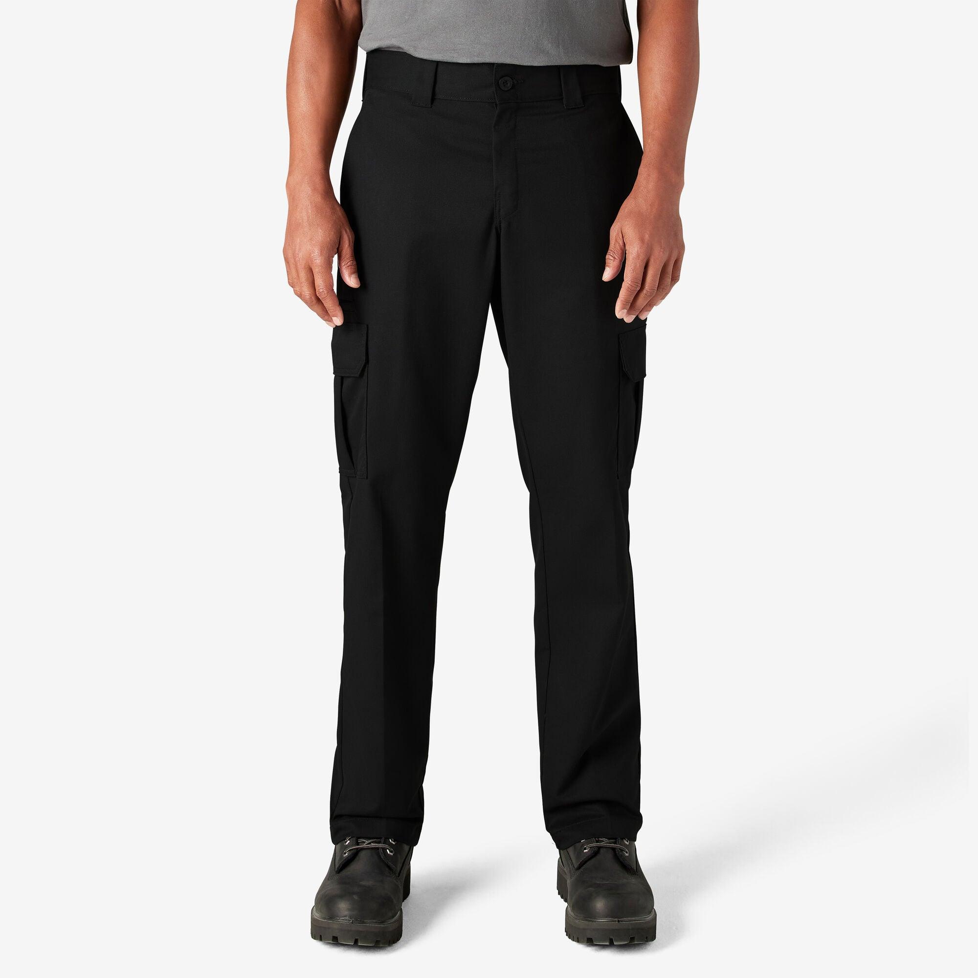 WP595 FLEX Regular Fit Cargo Pants for Men - Comfortable Tactical Work Pants with Multiple Pockets - Black | Perfect for Outdoor Activities, Hiking, and Casual Wear