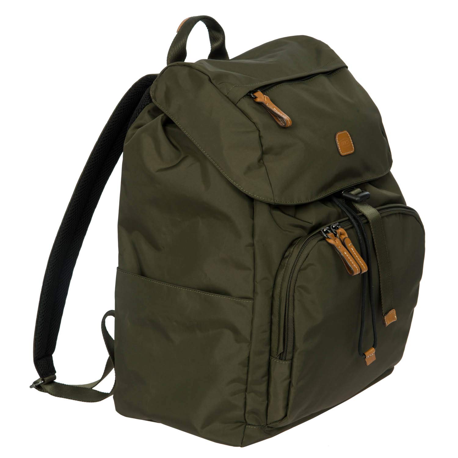 Bric's X-Travel 15 Inch Olive Excursion Backpack - Stylish Unisex Travel Backpack for Women & Men - Perfect for Commuting, Hiking & Weekend Getaways