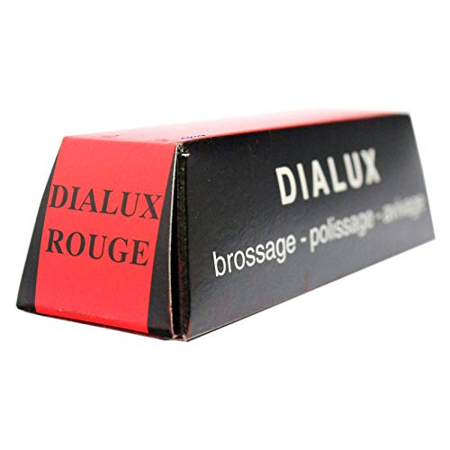 Premium Red Dialux Jewelers Polishing Compound Rouge Bar - Professional Metal Polishing Wax for Jewelry, Silver, Gold & Watch Repair - Ideal for Bench Jewelers & DIY Metal Polishing Projects