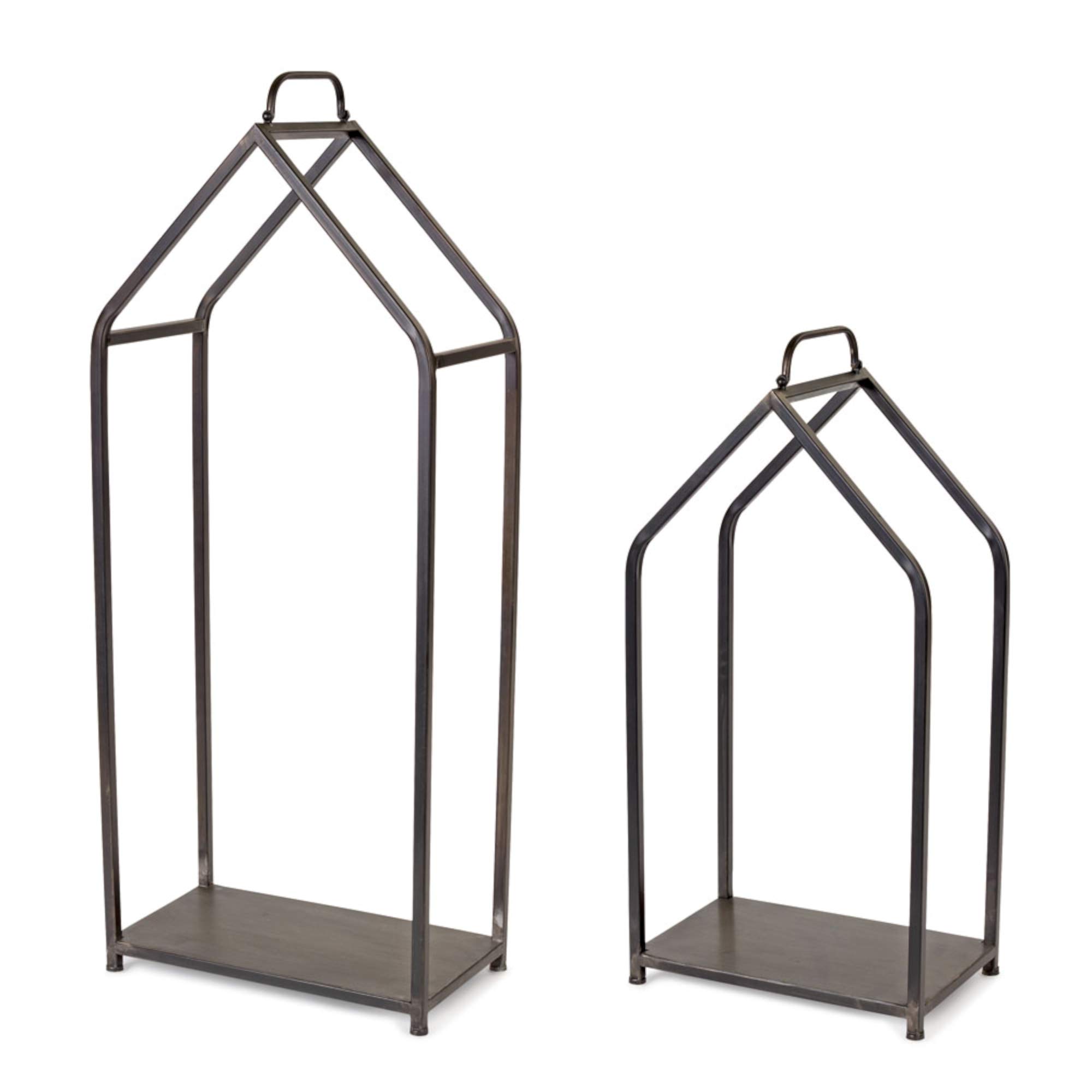 Melrose Traditional Firewood Frames - Set of 2 Iron Wall Frames for Rustic Home Decor | Perfect for Living Room, Bedroom or Cabin Wall Art Display