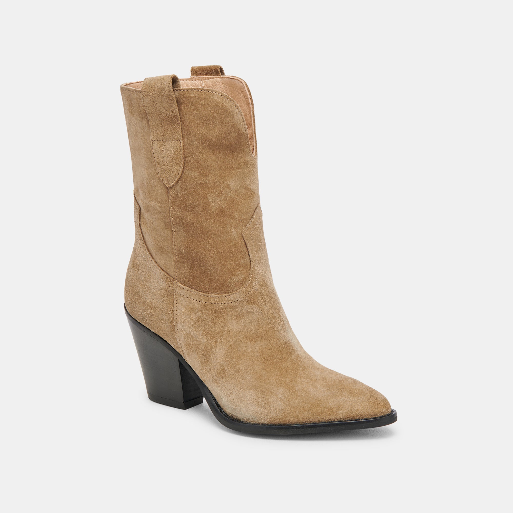 JETRO Men's Khaki Suede Boots - Comfortable & Stylish Casual Boots for Outdoor, Hiking, and Everyday Wear
