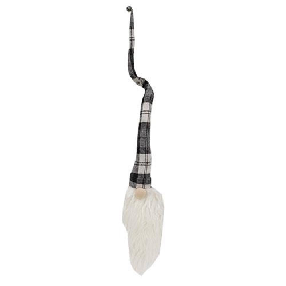 Black & White Santa Hat Wine Bottle Topper - Festive Christmas Party Decor for Holiday Gatherings & Gift Giving