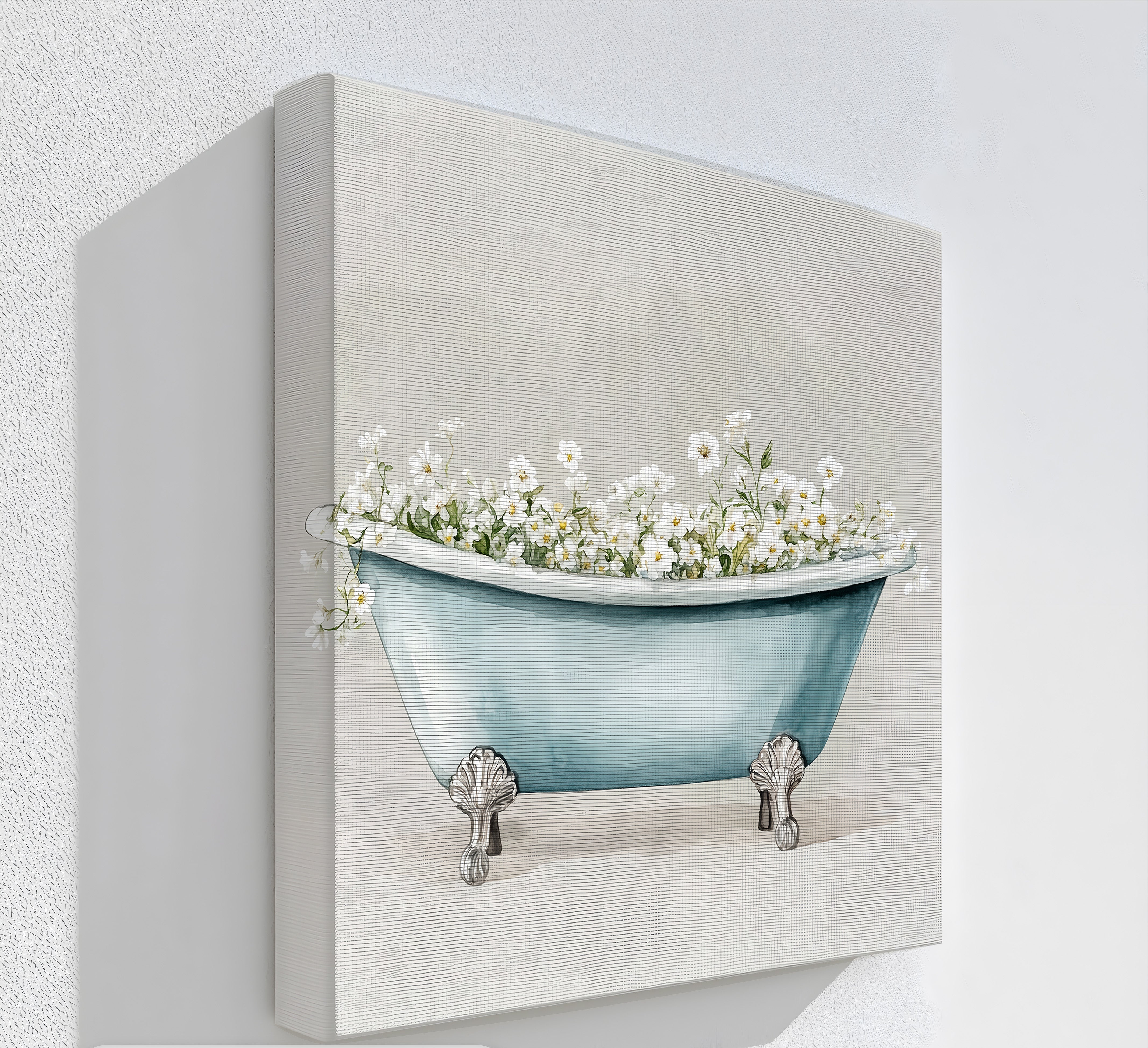 Blooming Bath - Soft Baby Bath Tub with White Flower Design, Gentle & Safe for Newborns | Perfect for Infant Bath Time, Nursery Decor & Baby Shower Gifts