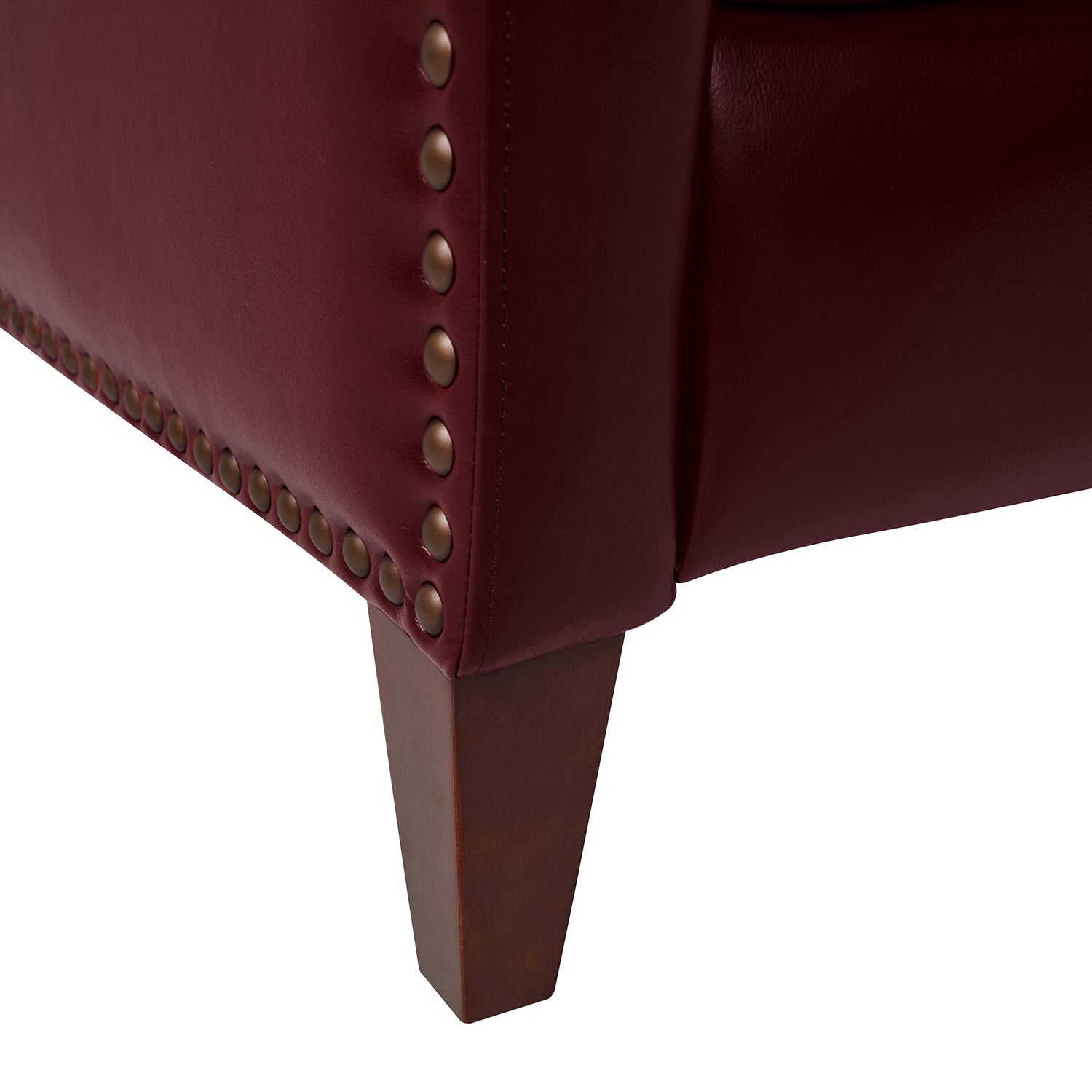 Deliat Genuine Leather Recliner Chair - Premium Comfort for Living Room, Home Theater & Office - Adjustable Footrest & Lumbar Support - Brown PU Leather Sofa for Relaxation & Entertainment