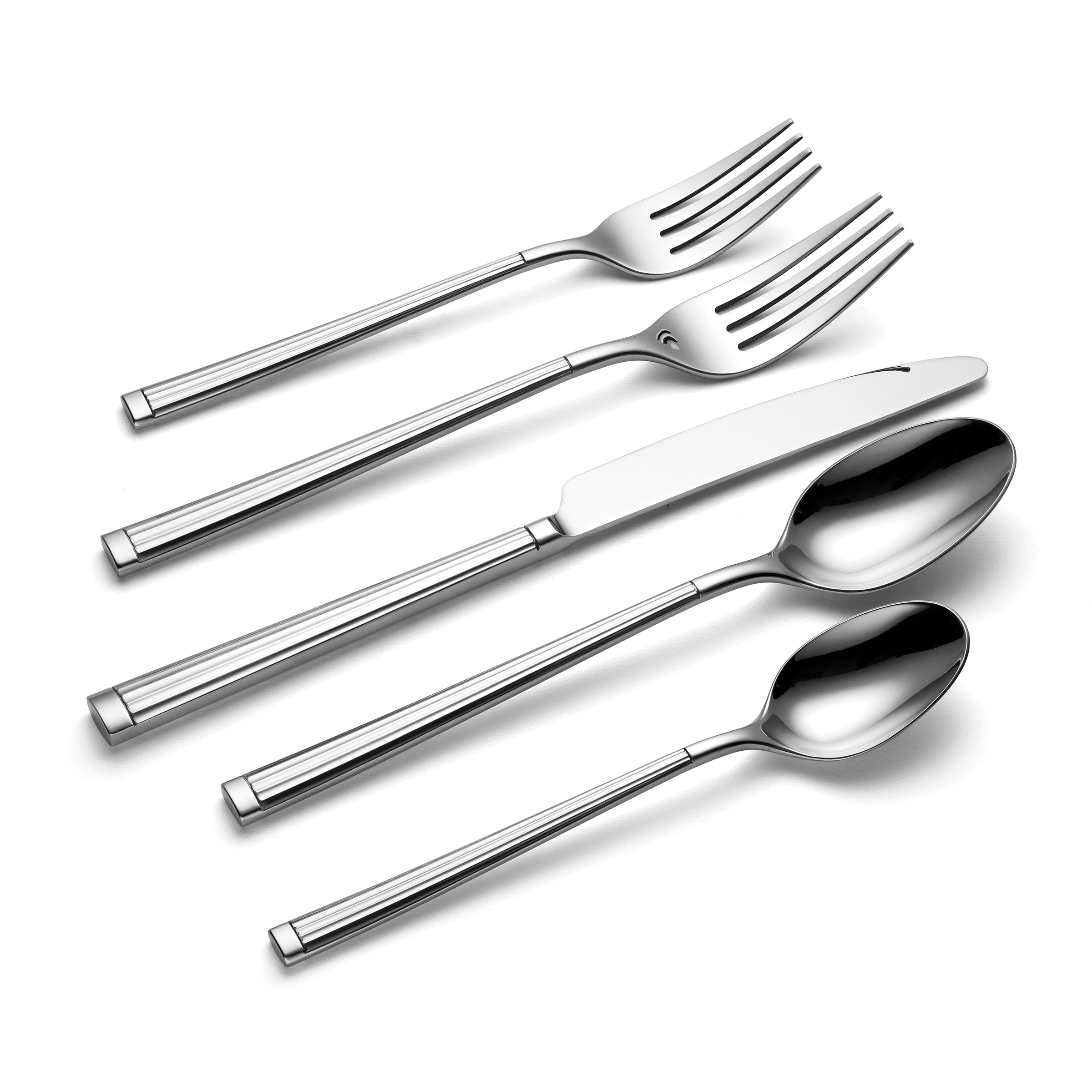 Premium Robyn 20-Piece Stainless Steel Flatware Set - Service for 4 - Elegant Dining Utensils for Everyday Use & Formal Occasions