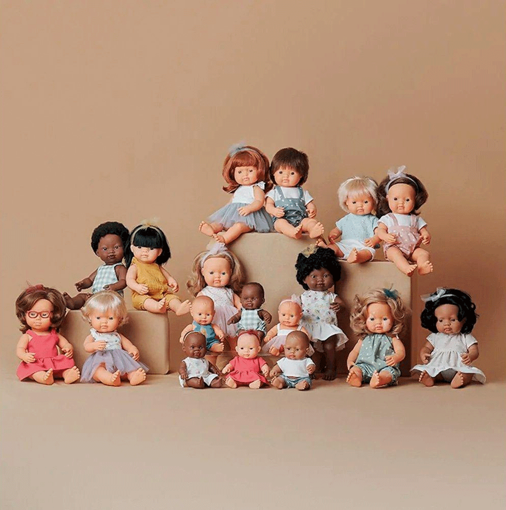 Miniland 15-inch Asian Girl Doll - My Friends & Me Collection | Perfect for Role Play, Diversity Education & Gift Giving