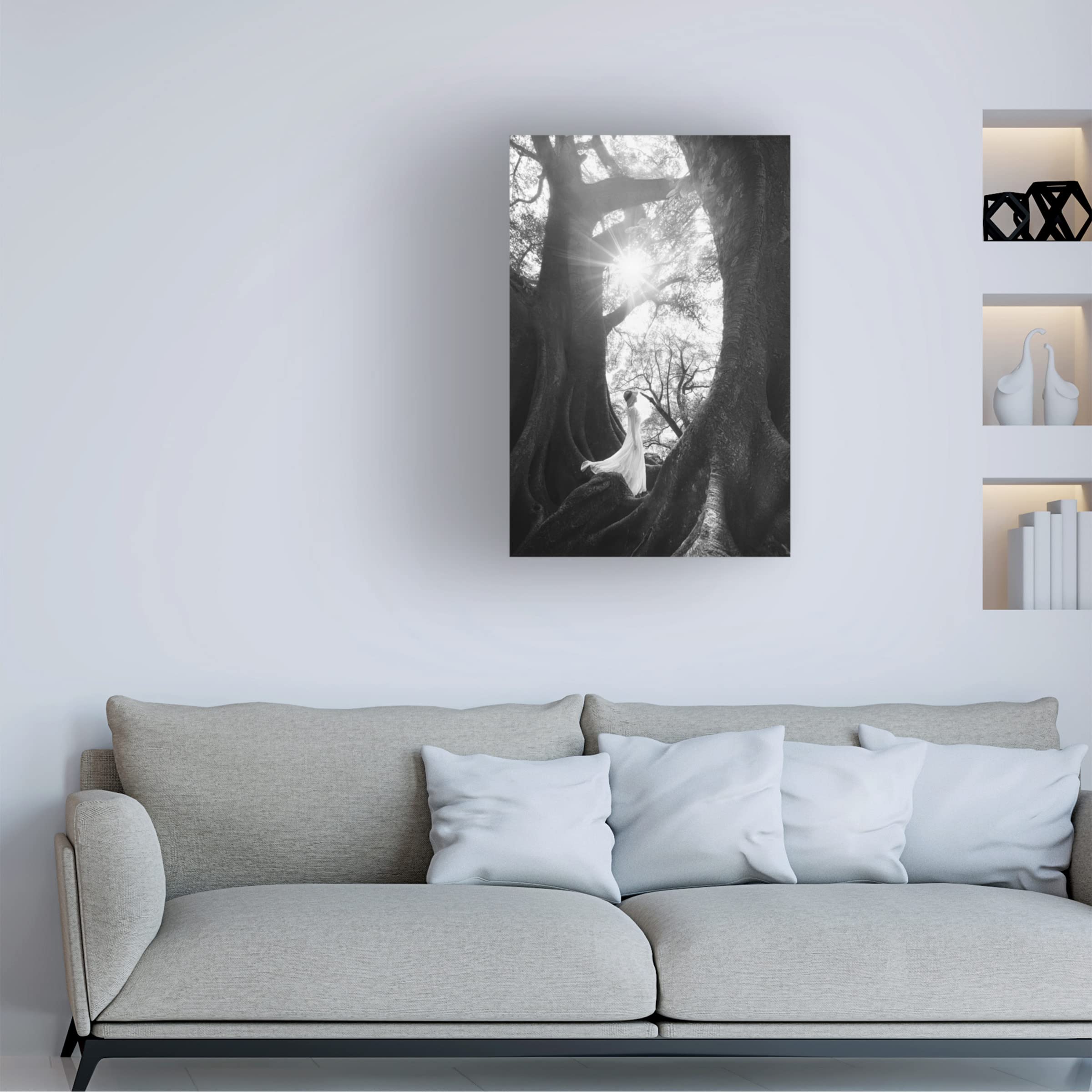 Trademark Fine Art 'The Daughter of Trees' Canvas Wall Art by Tianqi - Perfect for Living Room, Bedroom & Office Decor