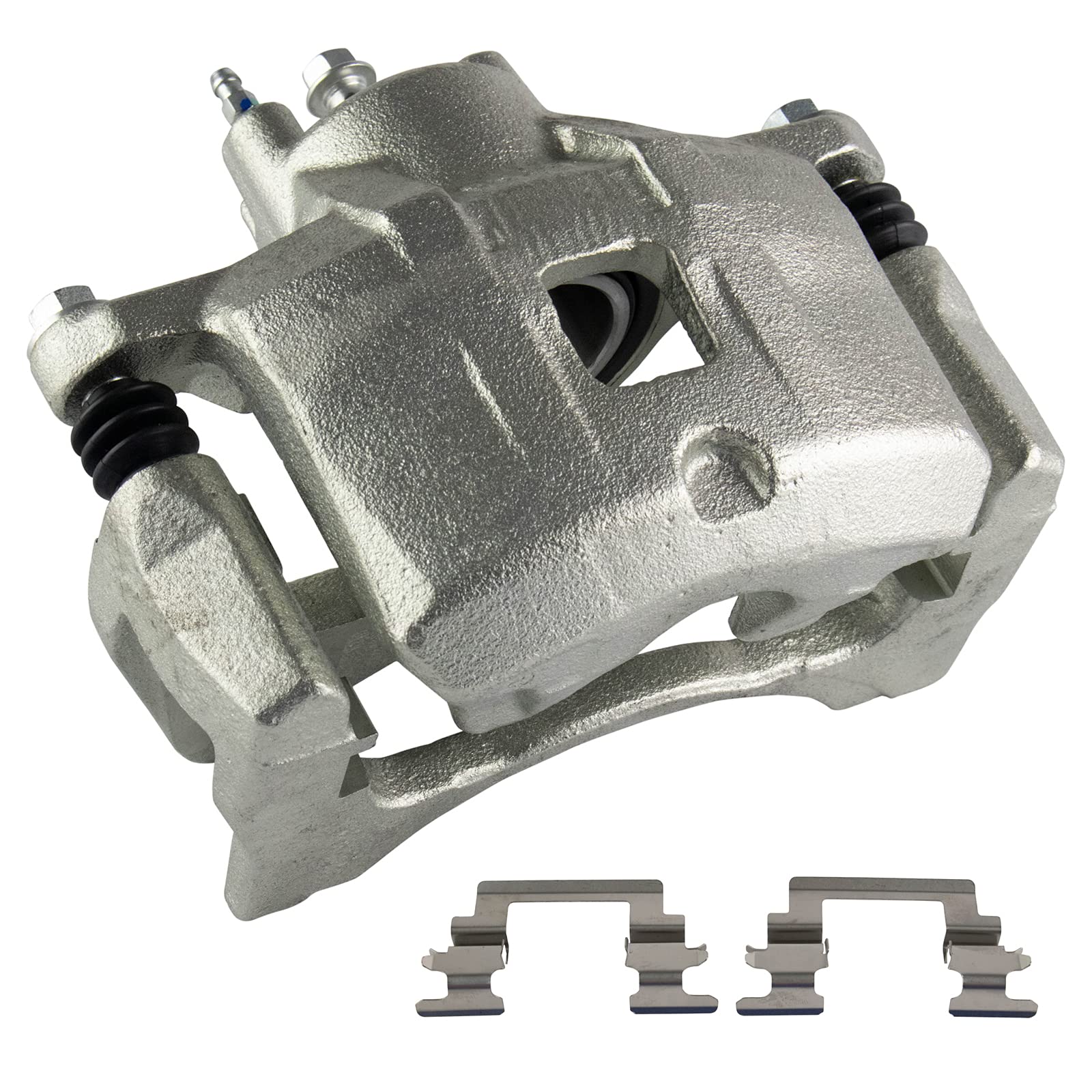 TRQ High-Performance Front Brake Kit - Semi-Metallic Vented Brake Pads & G-Coated Rotors for 2007-2012 Dodge Caliber | Improved Stopping Power for City Driving & Highway Commutes