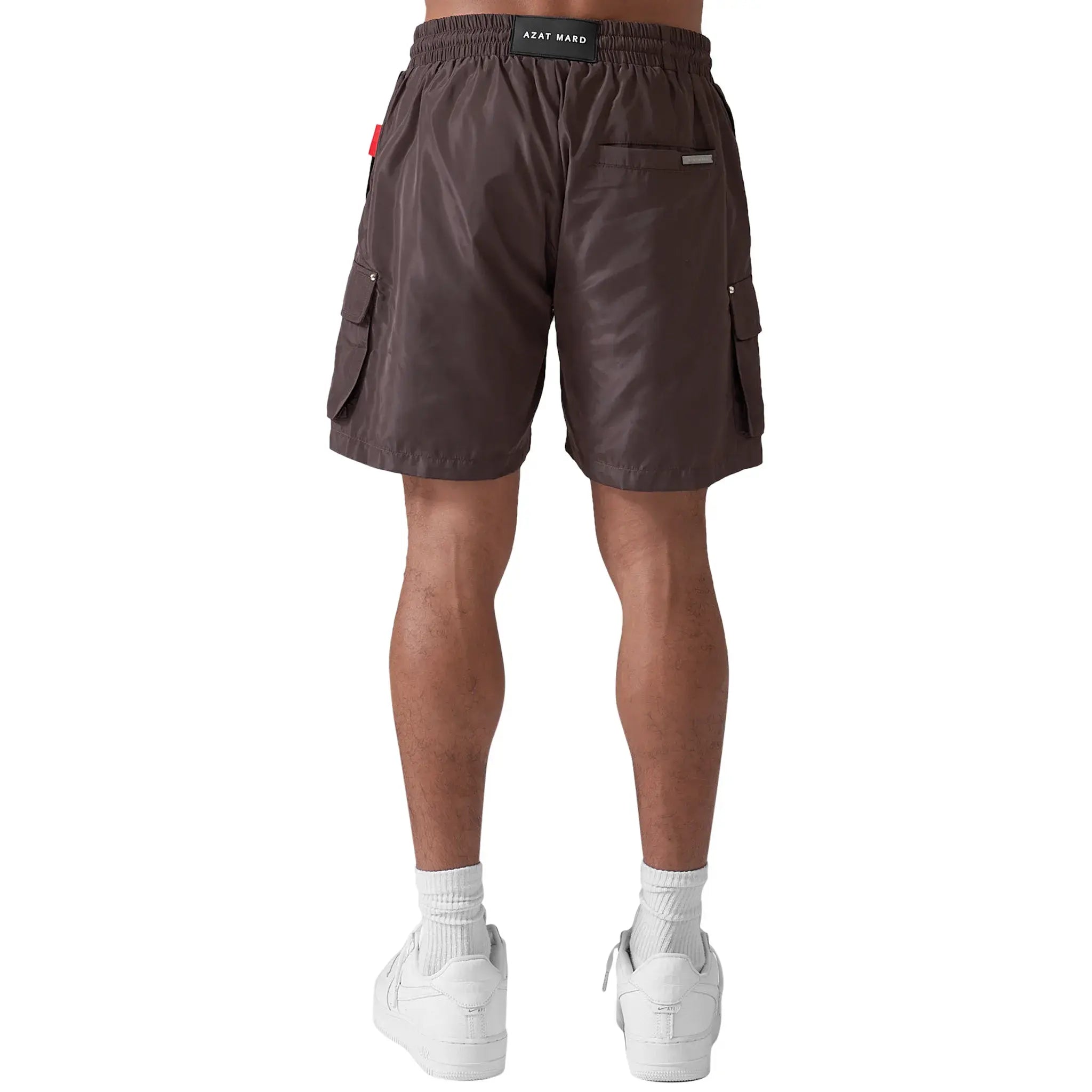 Azat Mard Men's Quick-Dry Combat Swim Shorts - Chocolate Brown for Beach, Pool & Water Sports | Lightweight & Comfortable Swimwear