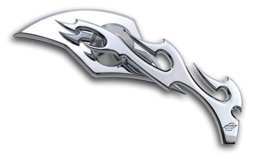 Pro-One Chrome Flame Right Billet Mirror 104230 - High-Quality Automotive Side Mirror Replacement for Trucks & SUVs - Perfect for Off-Roading, Custom Builds & Vehicle Upgrades