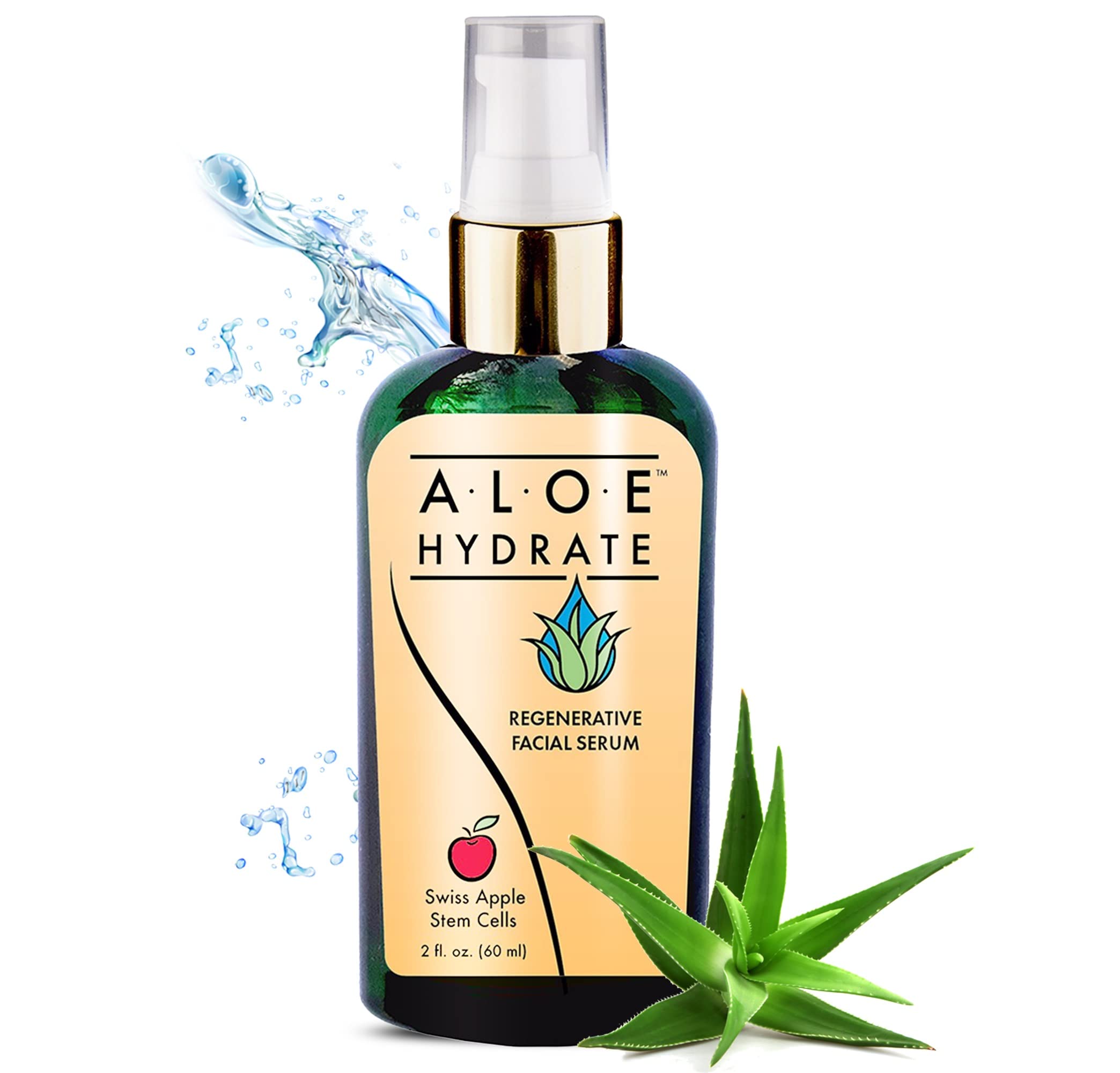Swiss Apple Stem Cell Serum for Face – Anti-Aging Plant Based Serum with Hyaluronic Acid & Ceramide to Reduce Wrinkles, Plump Skin & Boost Cell Regeneration | Hydrating & Firming Treatment for Daily Skincare Routine