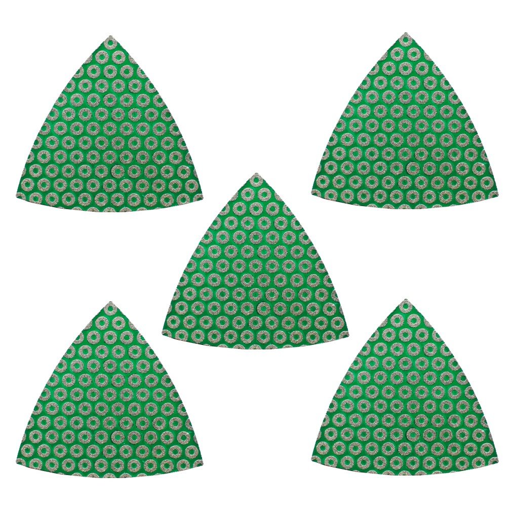 5-Piece Diamond Polishing Pad Set for Oscillating Tools - Fits Fein, Bosch, Craftsman, Rockwell, Einhell, Westfalia, Ferm, Pro-Line & Matrix - Perfect for Tile, Stone, Concrete Grinding & Polishing Projects