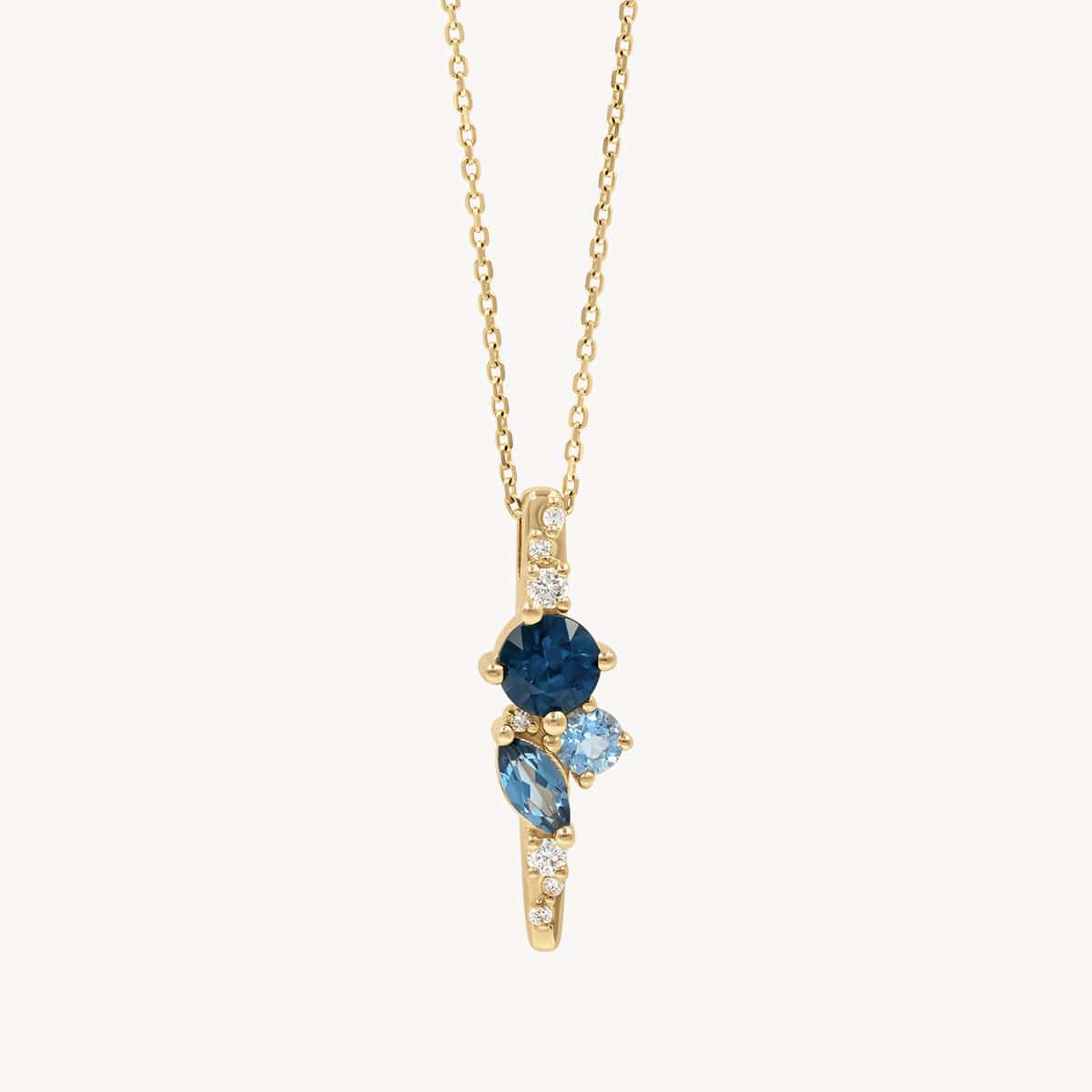 Ocean Starry Cluster Necklace - Elegant Celestial Jewelry for Women, Perfect for Evening Parties, Date Nights & Special Occasions