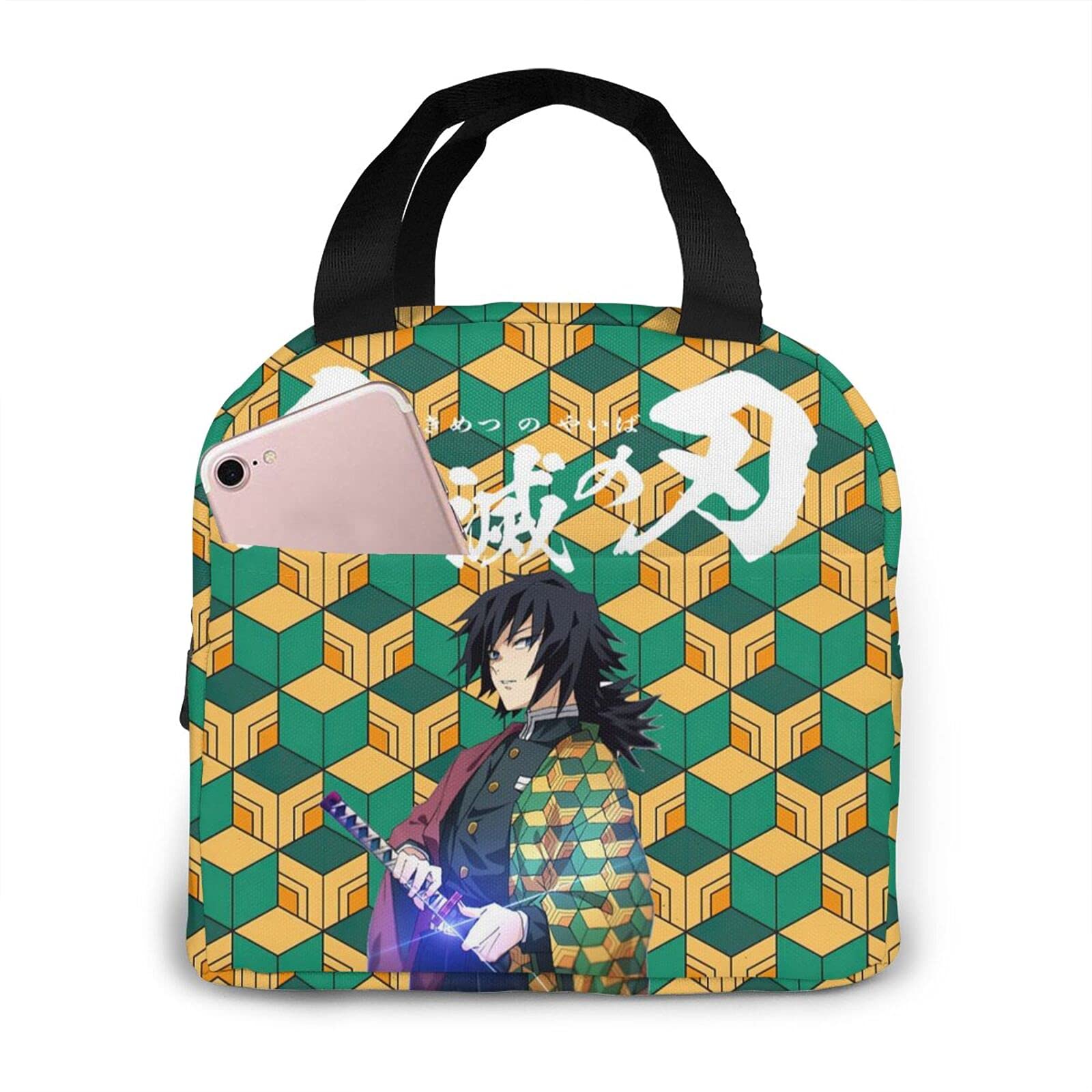 Anime Lunch Bag - Cute Insulated Reusable Tote for Women, Men, Boys & Girls - Perfect for Work, School, Picnic & Outdoor Activities