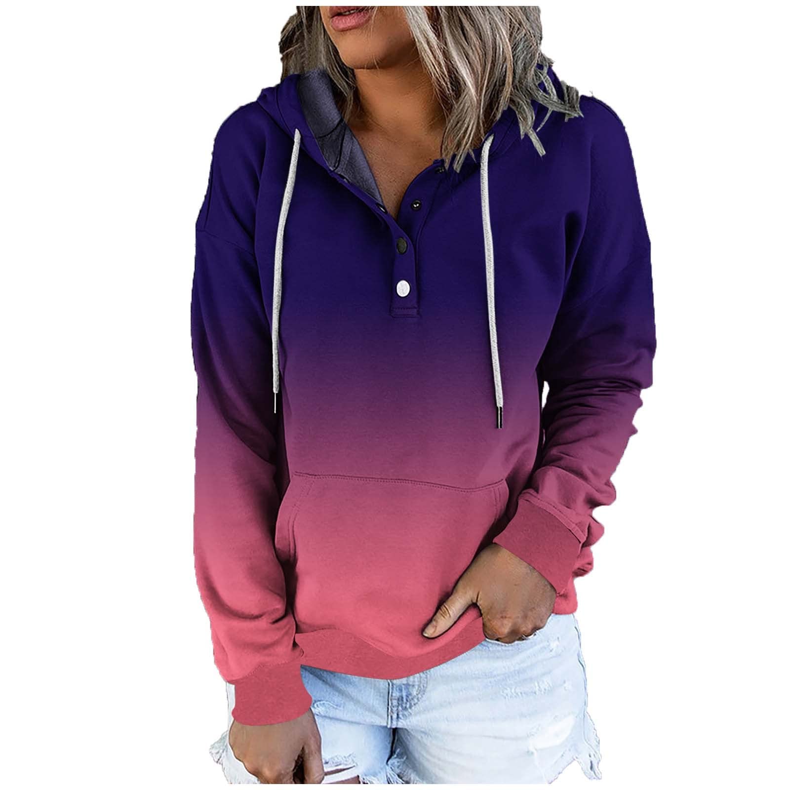 Women's Casual Hoodie - Fall Fashion Pullover Sweatshirt with Drawstring Hood & Pocket | Cozy Loose Fit for Everyday Wear, Outdoors & Lounge