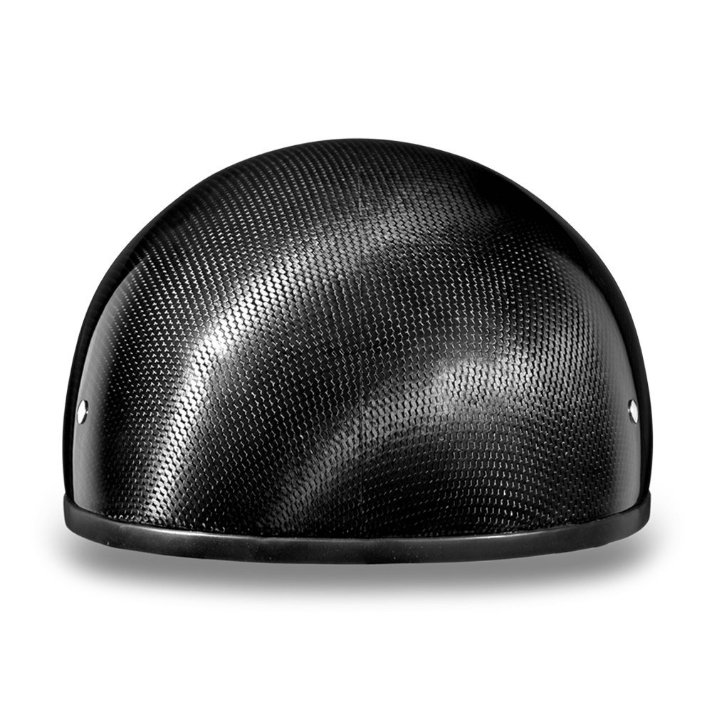 **DOT Approved Daytona Helmets Half Skull Cap Motorcycle Helmet - Carbon Fiber, Lightweight & Durable for Safe Riding | Sleek Design, Comfortable Fit | Ideal for Cruiser, Street & Commuter Bikes**