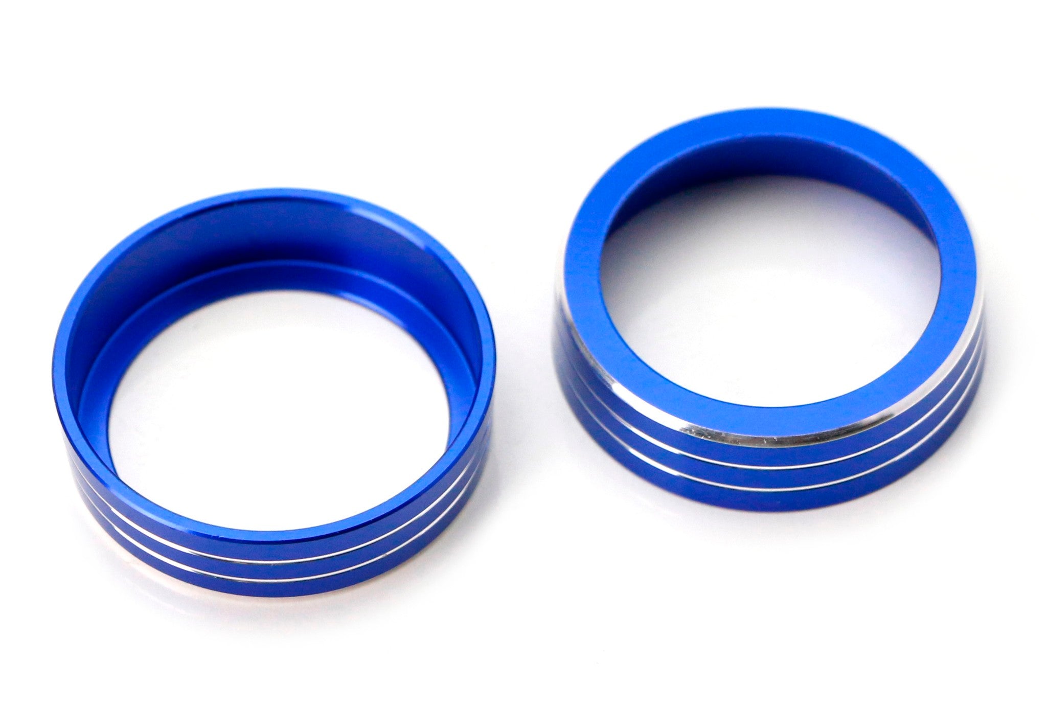 Blue Anodized Aluminum AC Climate Control Knob Covers for 2014-2020 Nissan Rogue - Upgrade Interior & Prevent Scratches (Set of 4) - Perfect for Daily Driving, Road Trips and Car Enthusiasts