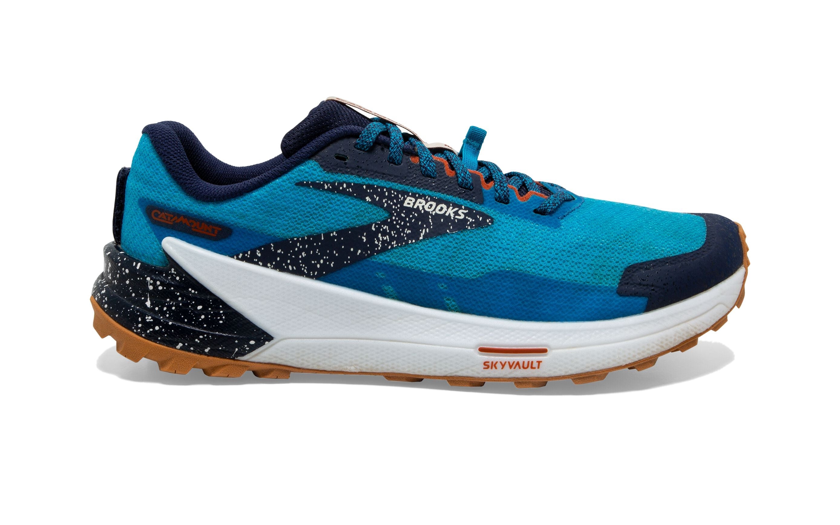 Brooks Catamount 2 Trail Running Shoes for Men - Peacoat/Atomic Blue/Rooibos - Size 13 D Medium - Lightweight & Durable for Hiking, Trail Running & Outdoor Adventures