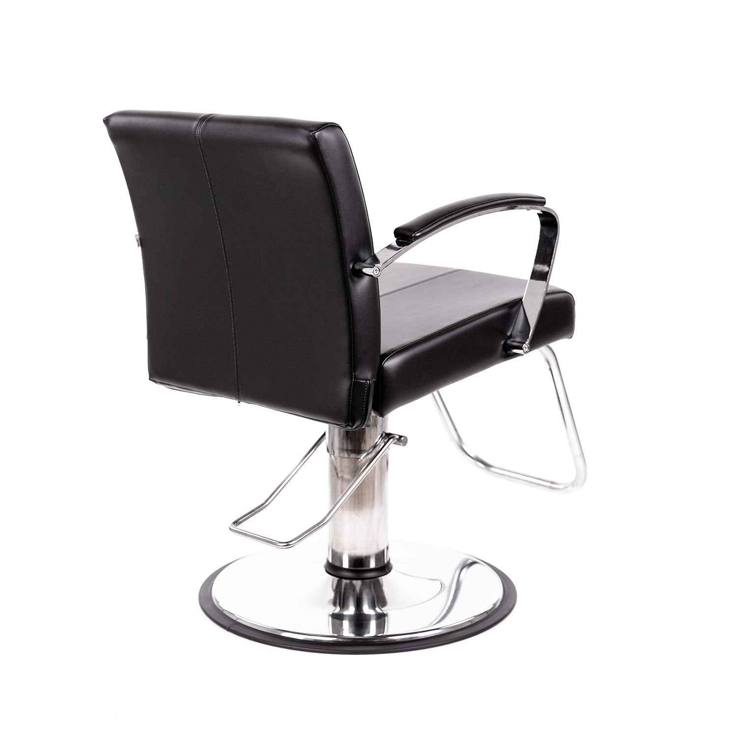 Mallory Plush Styling Chair for Salon & Home - Soft Padded Beauty Salon Chair with Adjustable Height - Perfect for Hairdressing, Makeup, and Styling