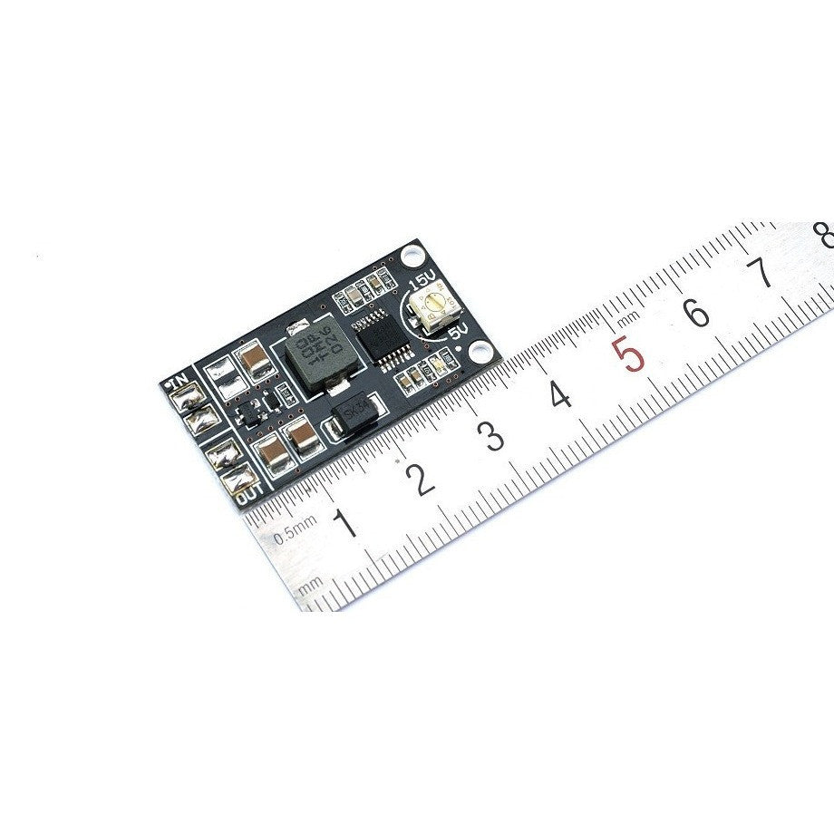 Matek Adjustable Voltage Booster 3-13V to 5-15V DC Converter - Power Supply for DIY Electronics, RC Models & Solar Projects
